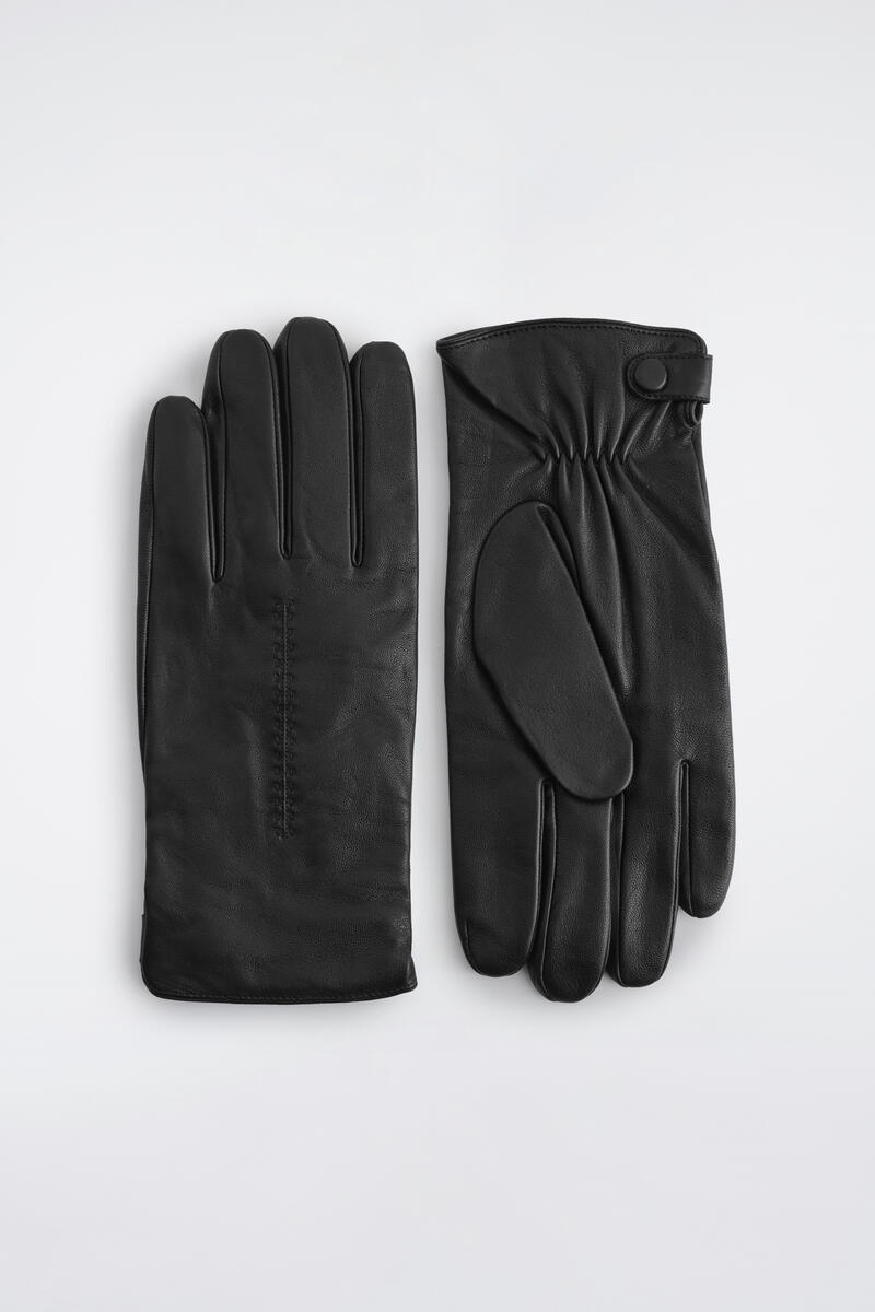 Cashmere-Lined Leather Gloves