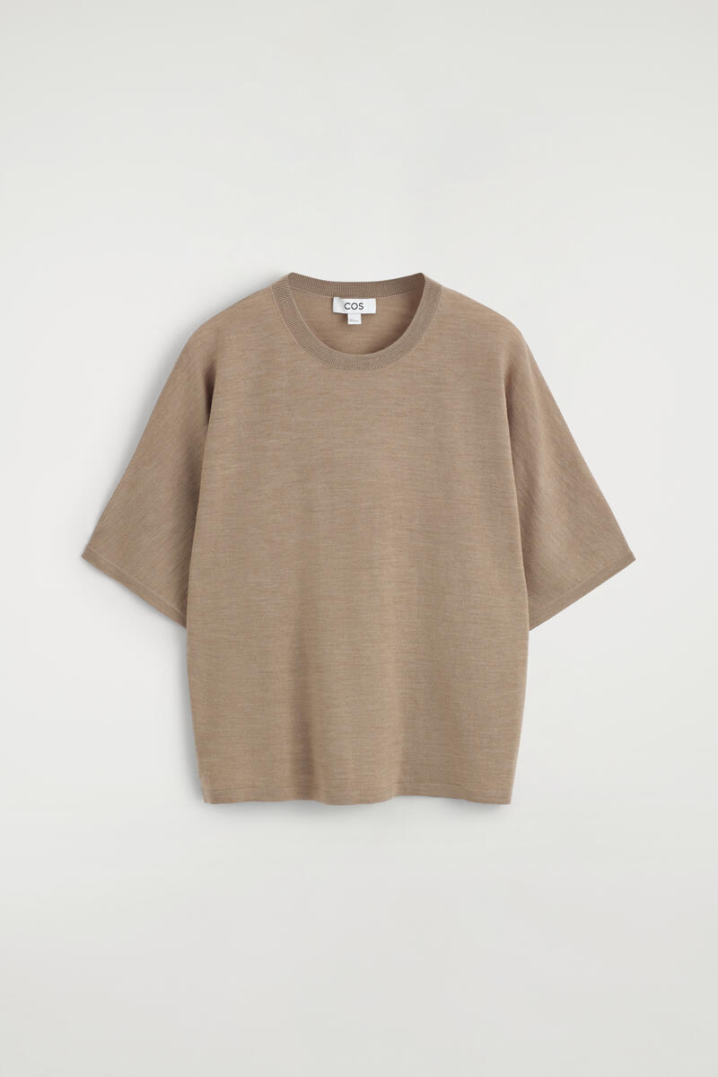 Knitted Merino Wool T-Shirt