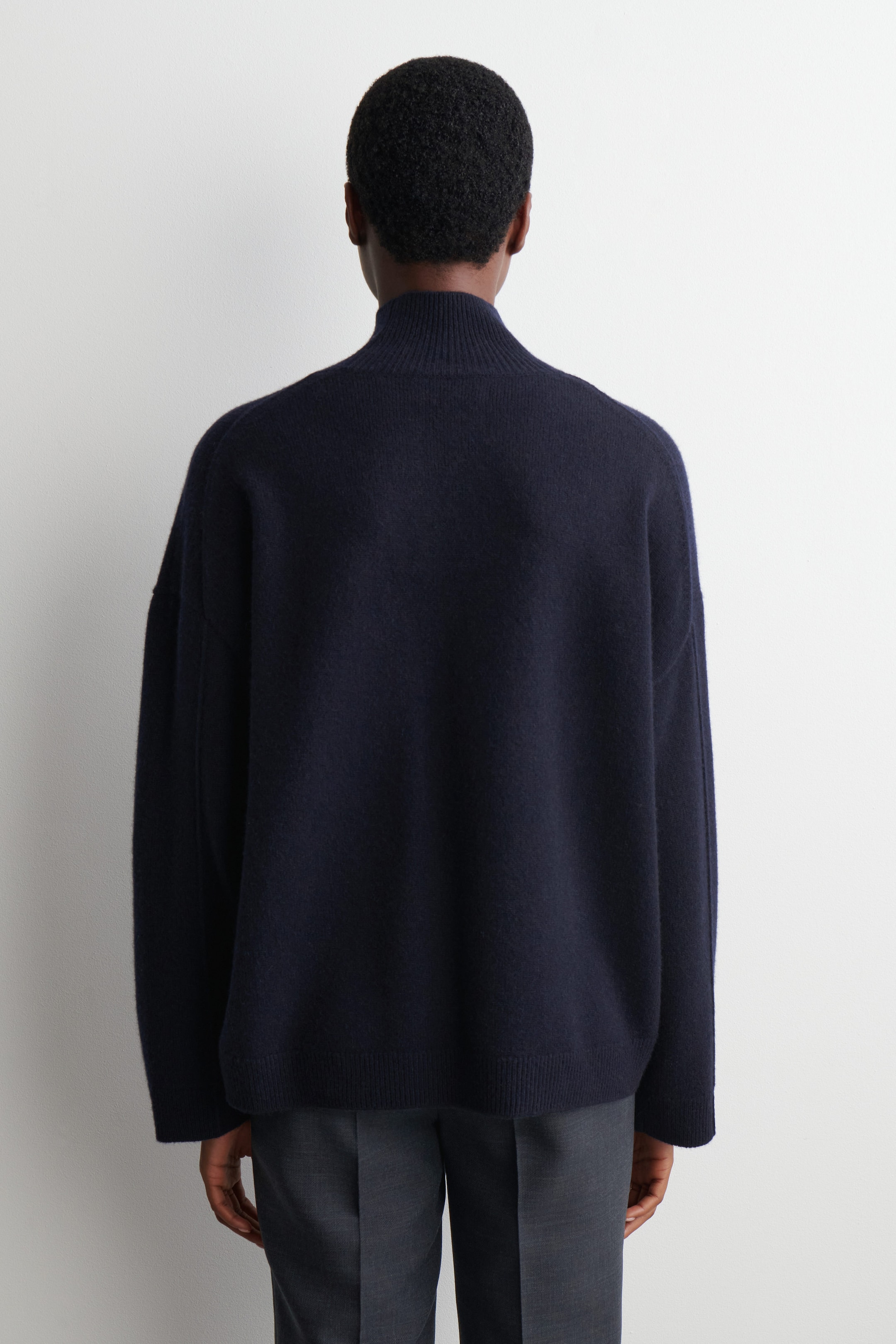 CASHMERE FUNNEL-NECK SWEATER