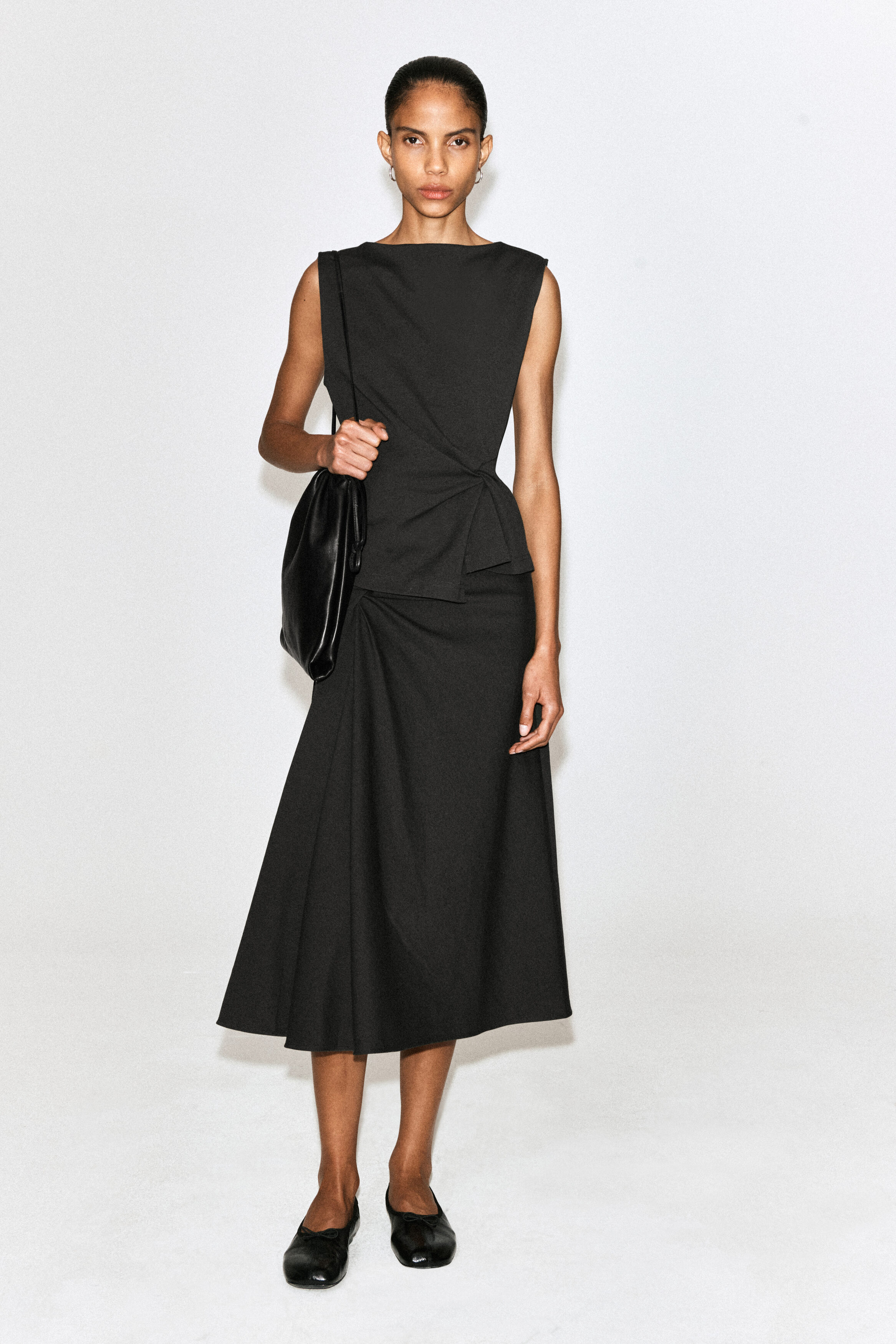 TWIST-DETAIL TOP - DARK GREEN | COS US