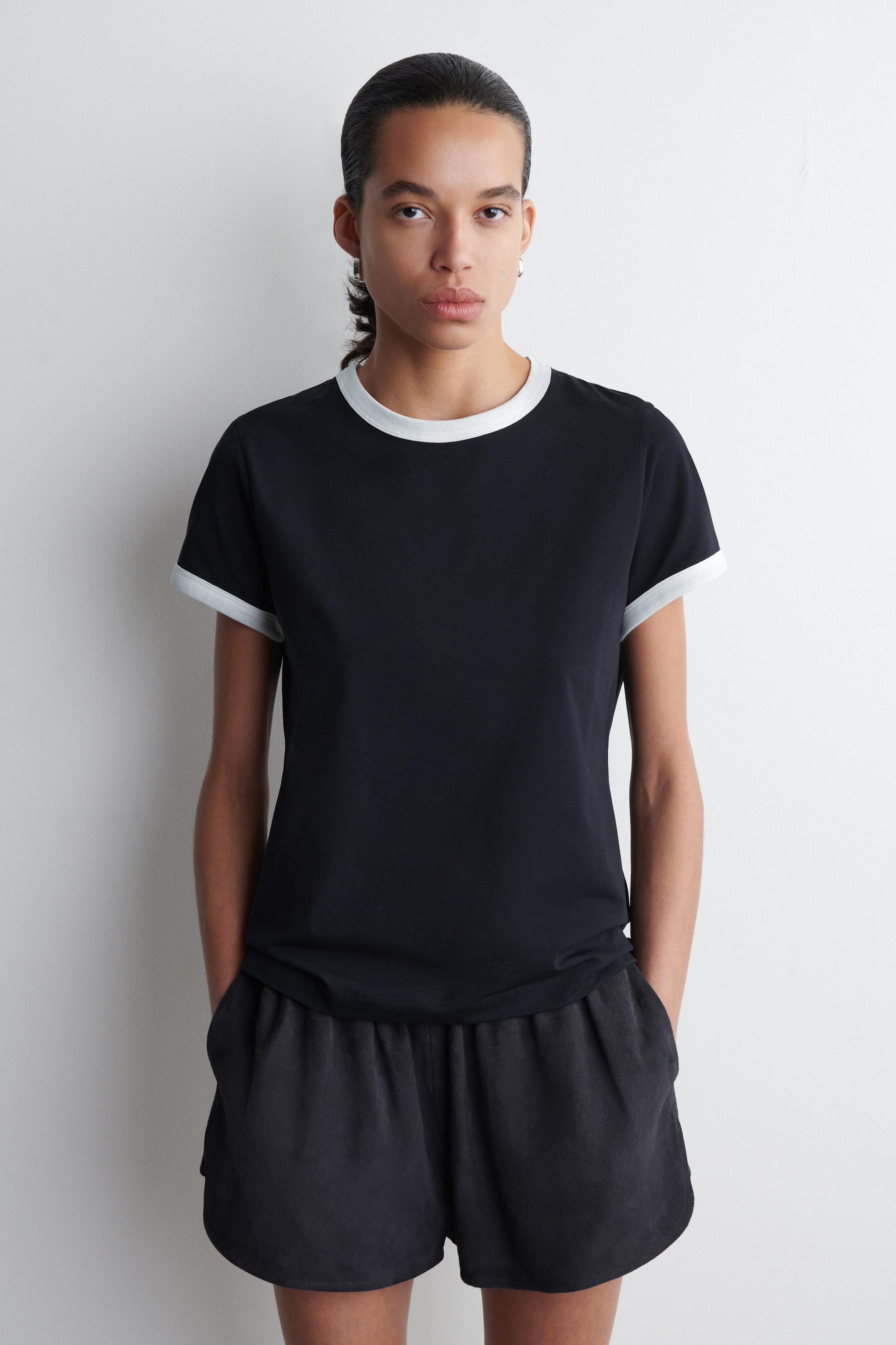 SHRUNKEN RINGER T-SHIRT