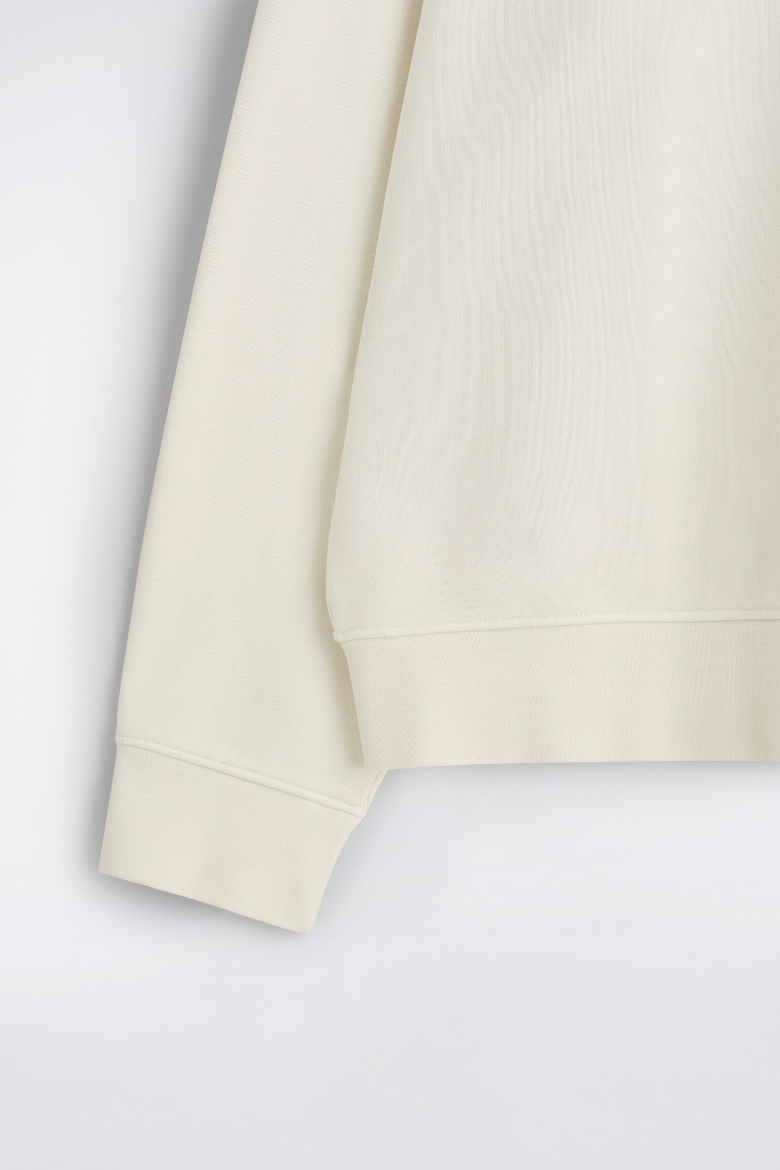 SWEAT EN COTON DÉLAVÉ - BLANC/BLEU MARINE/VERT CLAIR - 5