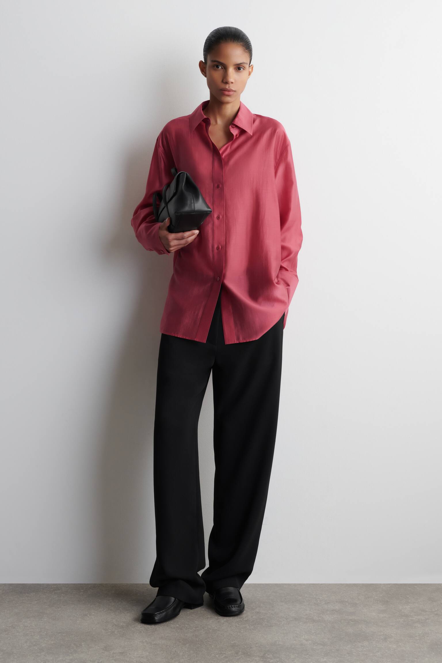 SKIR SKJORTA - MÖRKRÖD - 7