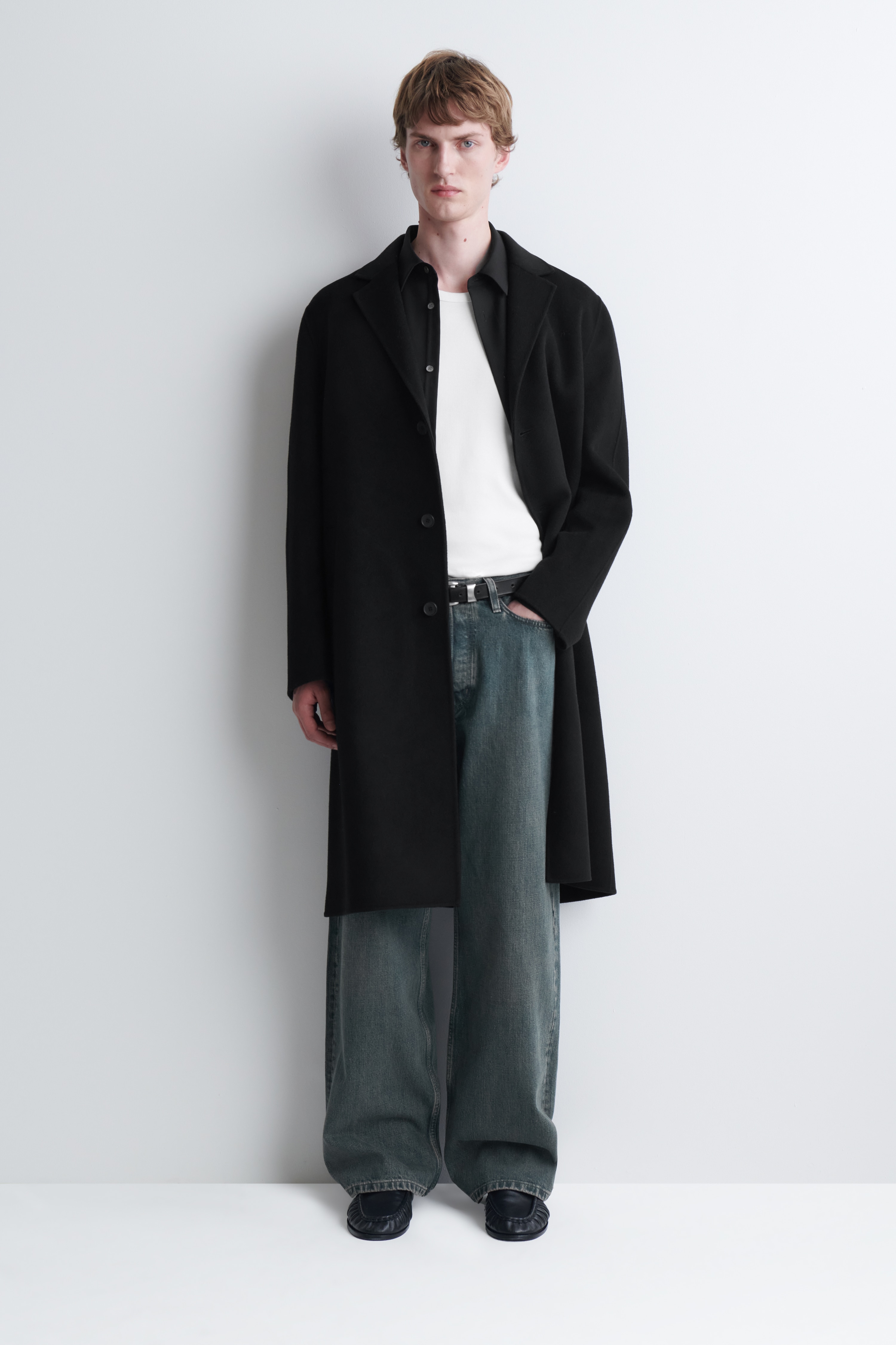 JEANS FOLD A GAMBA LARGA DAL TAGLIO RILASSATO - BLU SBIADITO/NERO SBIADITO/BLU/PIETRA