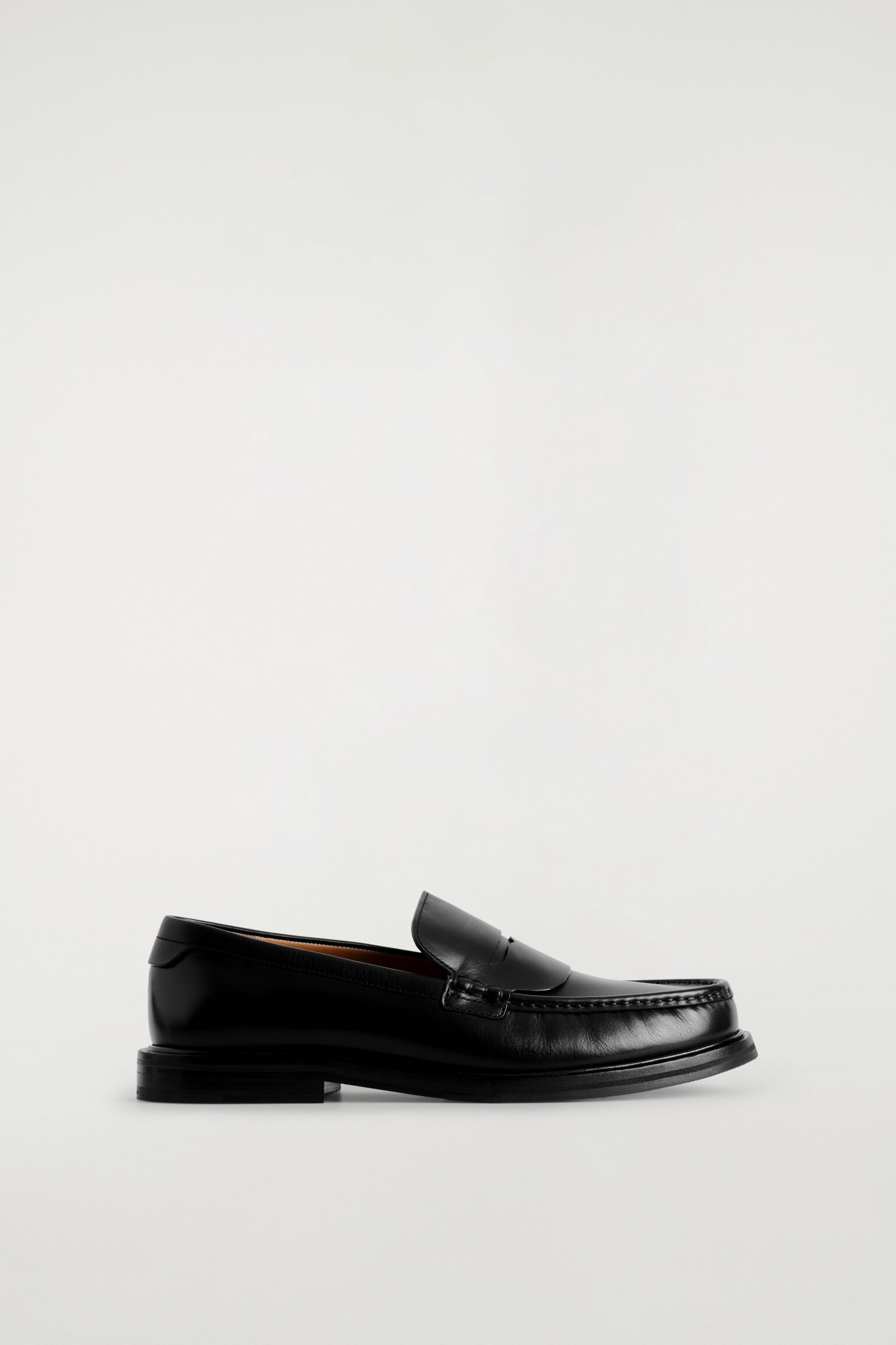 MOCASSINS CLASSIQUES EN CUIR - NOIR/BRUN FONCÉ - 2