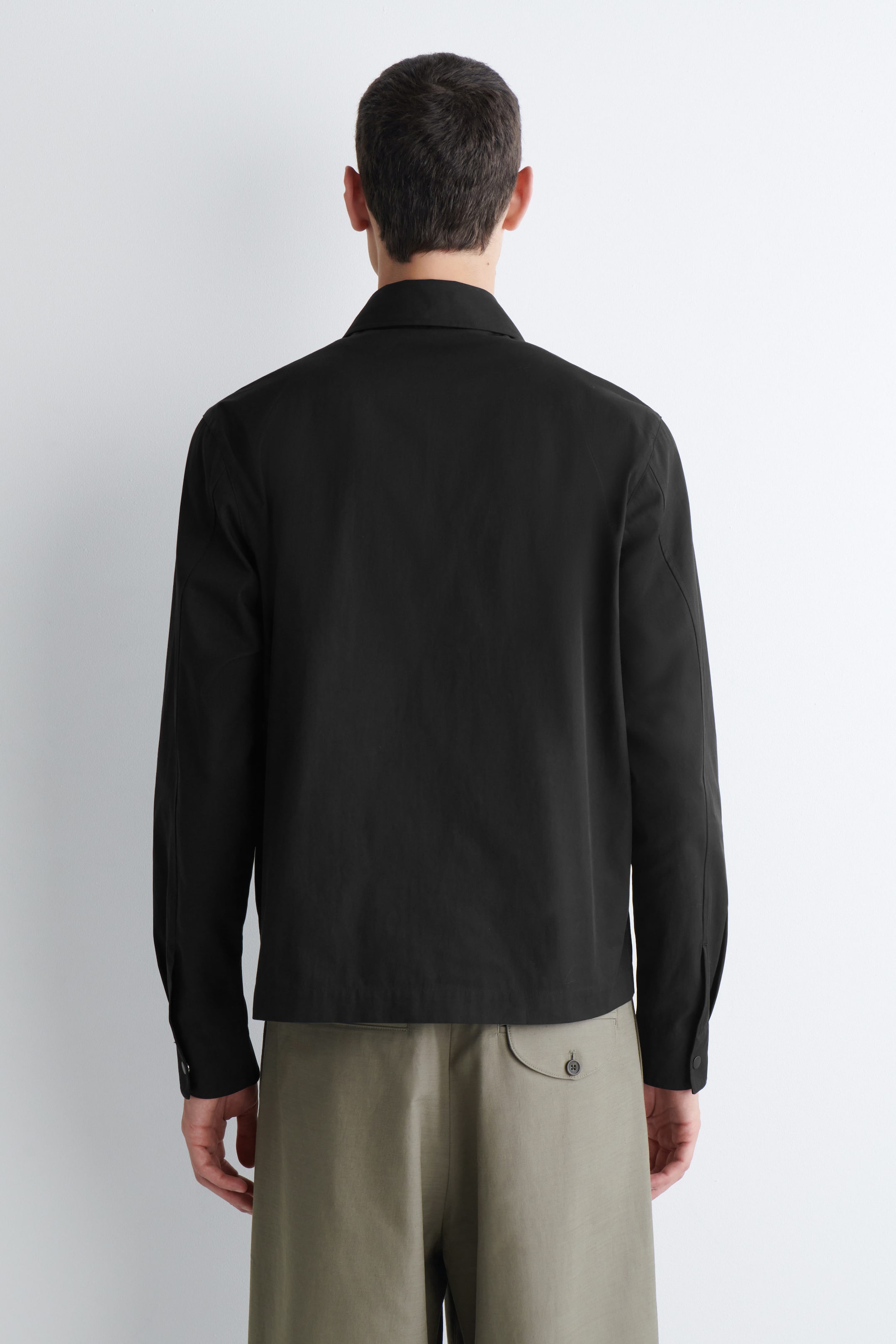 COTTON ZIPPED OVERSHIRT