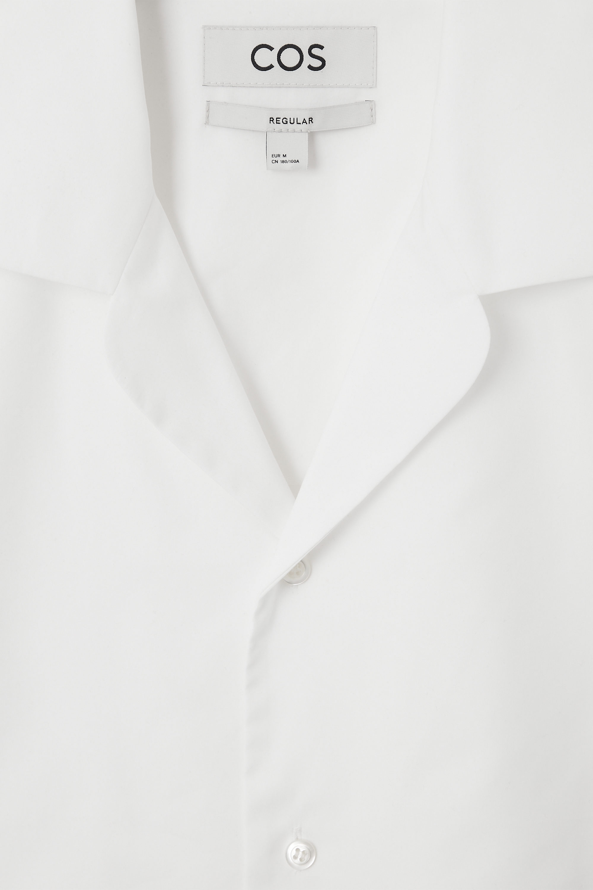 RELAXED SILK-BLEND SHORT-SLEEVE SHIRT - OFF-WHITE | COS