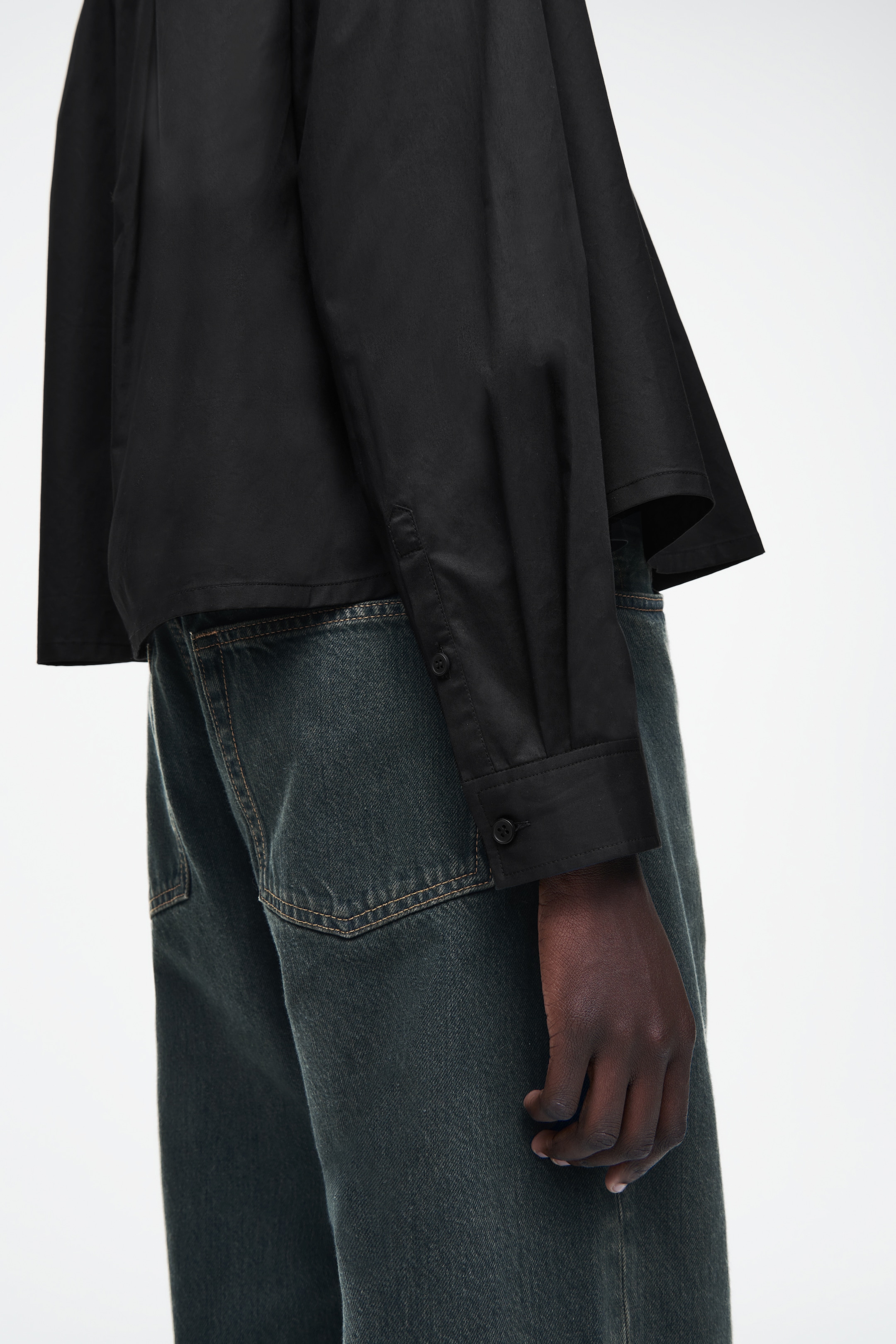 Agrandir l'image: CHEMISE DÉCONTRACTÉE ÉVASÉE EN COTON - NOIR - FEMME | H&M CH 4