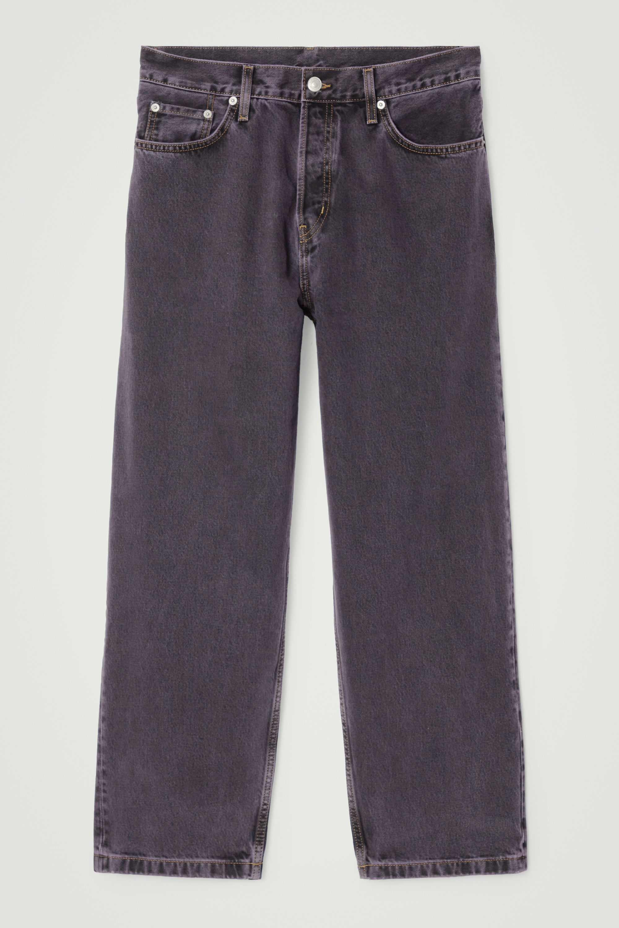 新品未使用　COS DENIM PANTS DOME DOME STRAIGHT-LEG JEANS - DARK PURPLE | COS