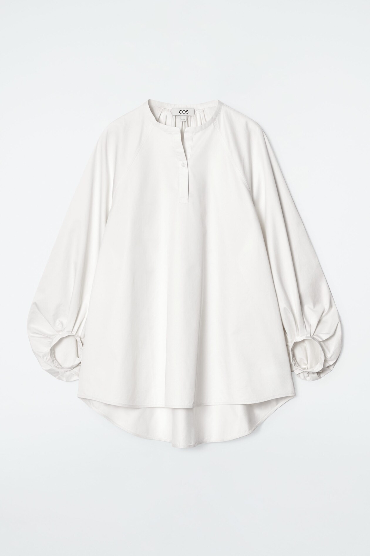 BALLOON-SLEEVE BLOUSE - WHITE | COS DK