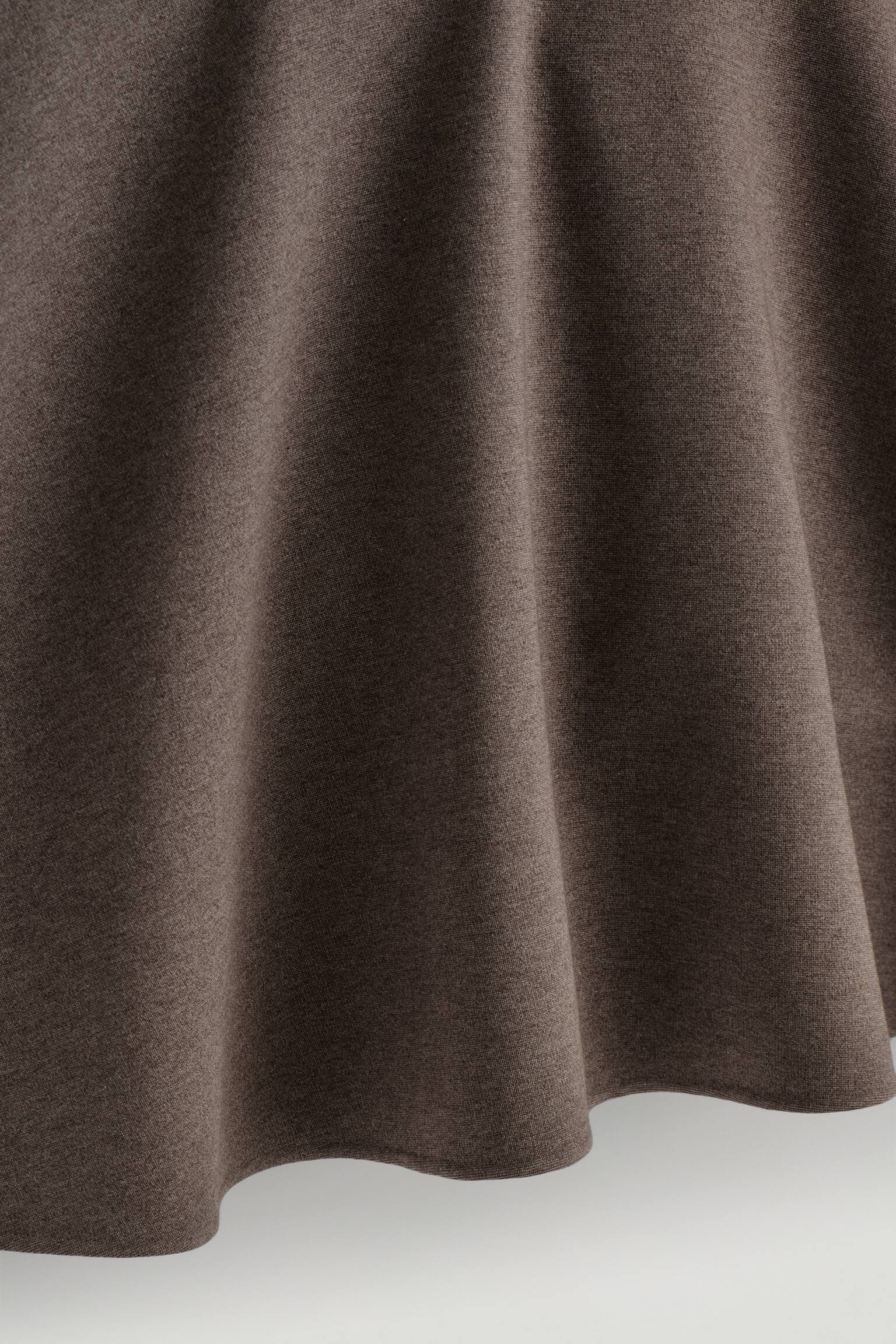 MINIFALDA ACAMPANADA ELÁSTICA - MARRÓN - 5