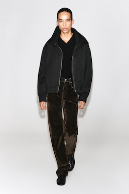 MOCK-NECK JACKET — BLACK 3
