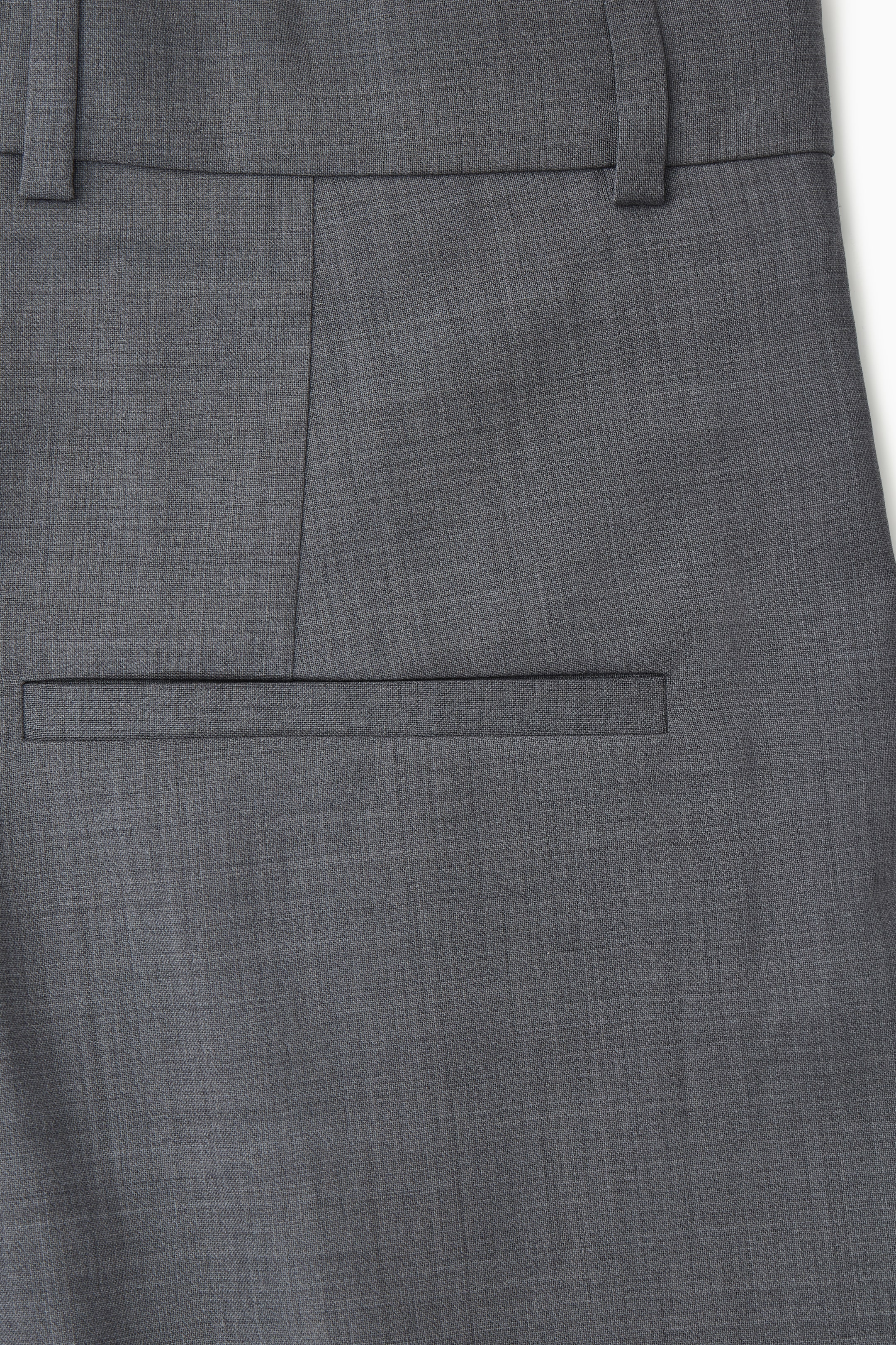 Grösseres Bild ansehen: LOCKERE ELEGANTE WOLLHOSE MIT WEITEM BEIN - GRAU MELIERT - DAMEN | H&M CH 3