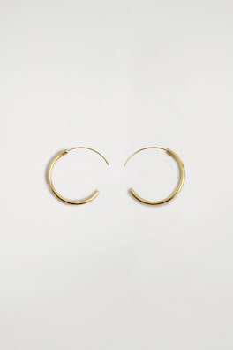 STACKED HOOP EARRINGS — GOLD 5