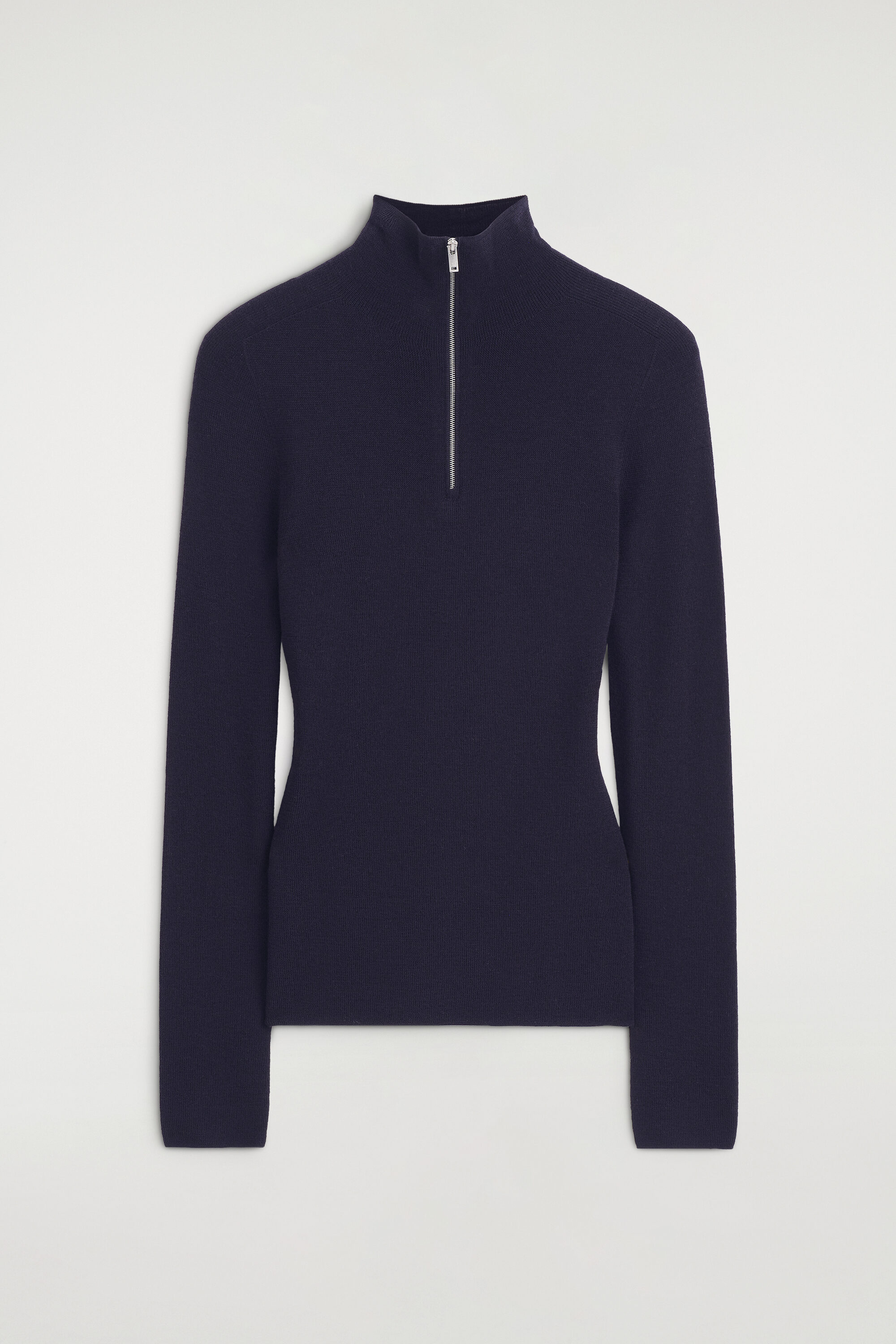 SEAMLESS MERINO WOOL ZIP-UP TOP thumbnail 7