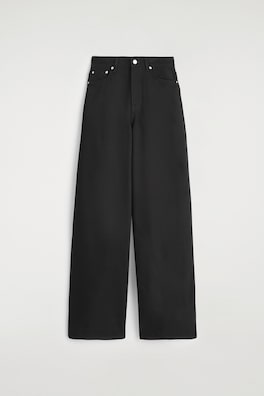 DIAL WIDE-LEG JEANS — BLACK 2