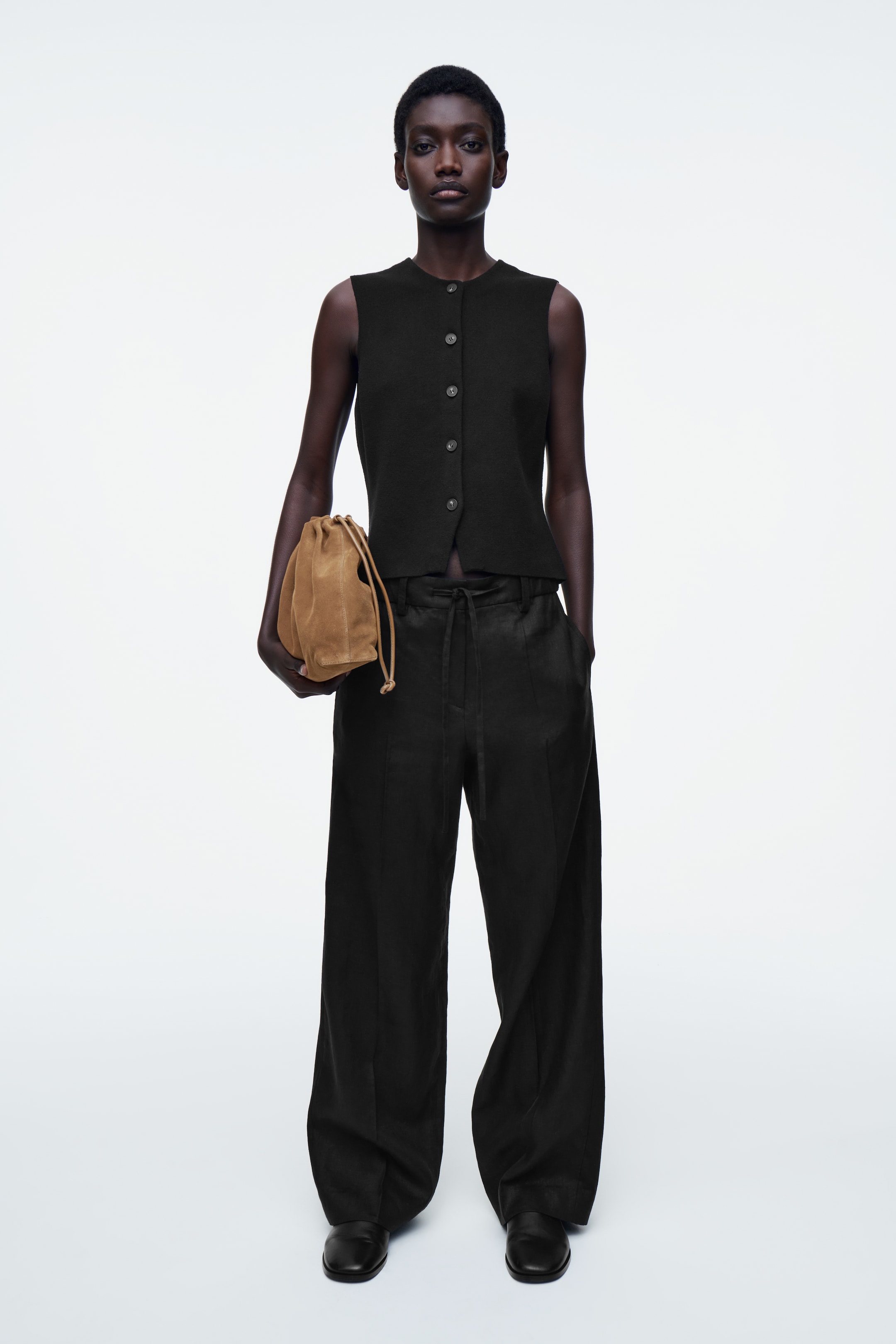 Visualizza immagine più grande: GILET IN COTONE LAVORATO A MAGLIA - NERO - DONNA | H&M IT 3