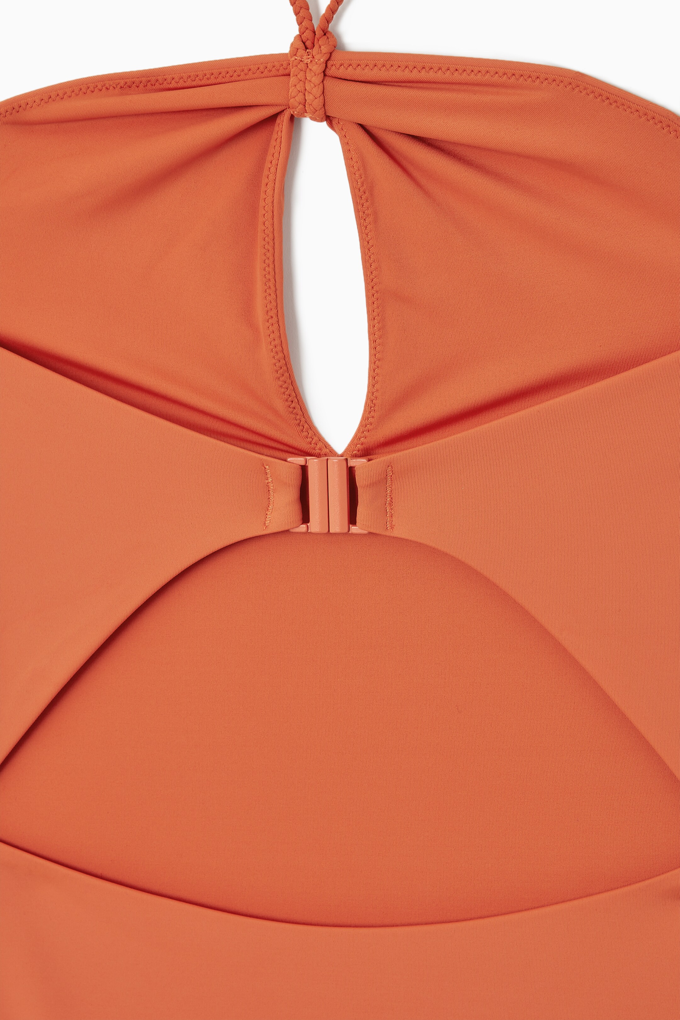 Grösseres Bild ansehen: NECKHOLDER-BADEANZUG AUS SCUBA MIT CUT-OUTS - ORANGE - DAMEN | H&M CH 3