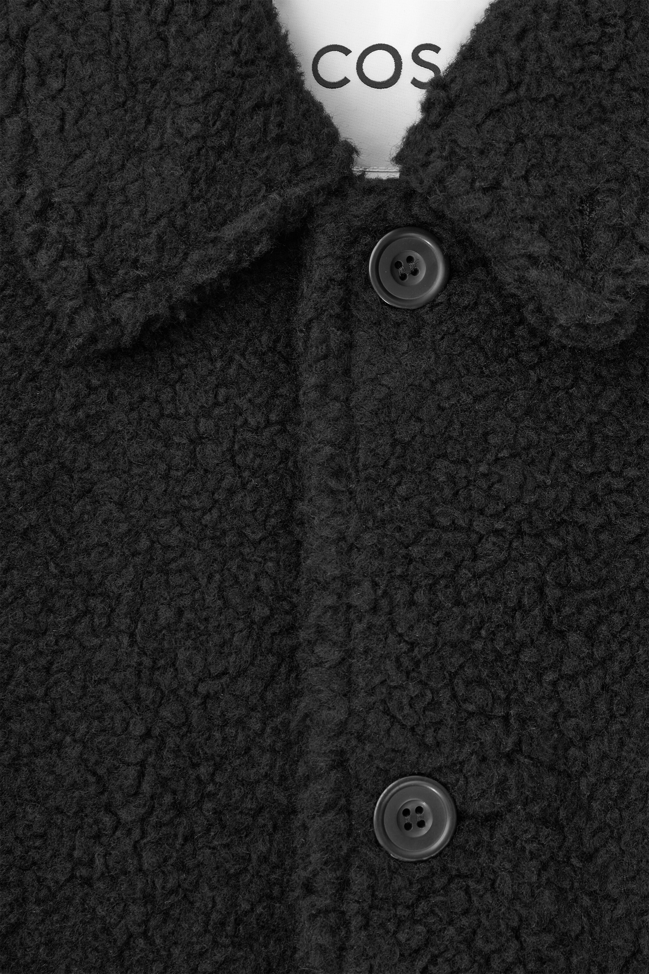 View larger image: PADDED FAUX SHEARLING JACKET - BLACK - Men | H&M GB 4