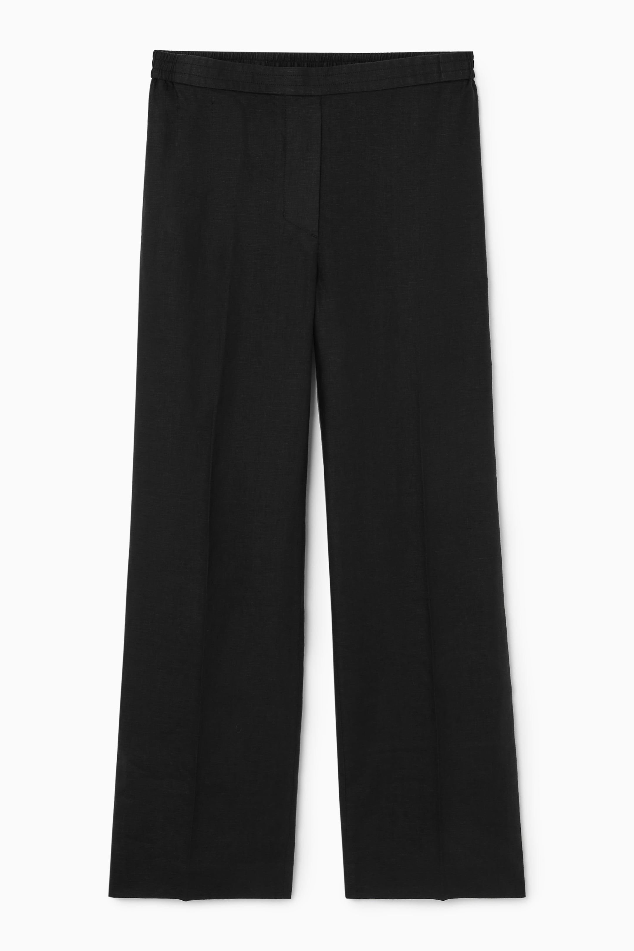 View larger image: STRAIGHT-LEG TAILORED LINEN TROUSERS - BLACK - Ladies | H&M GB 1