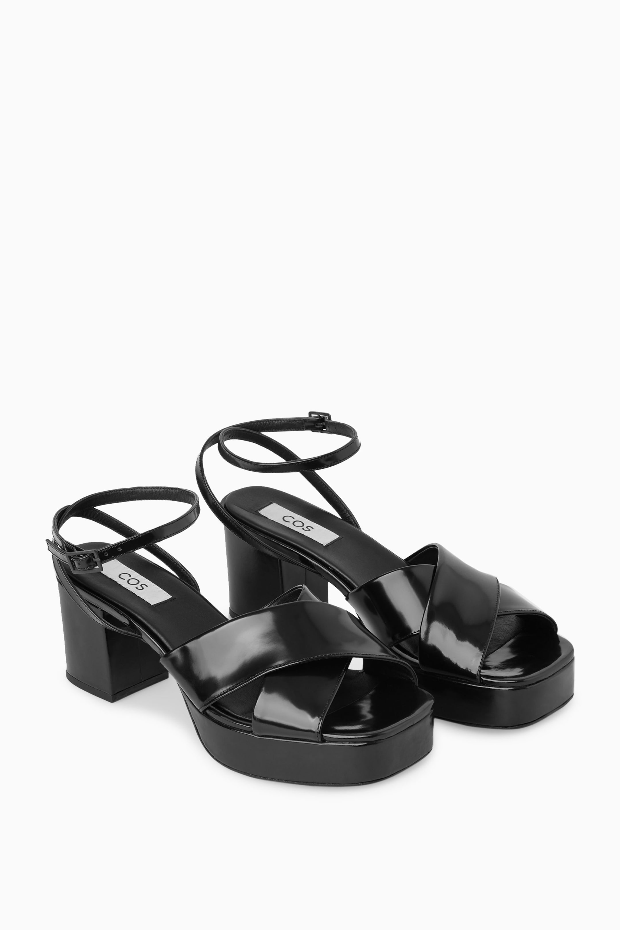 PLATFORM HEELED SANDALS