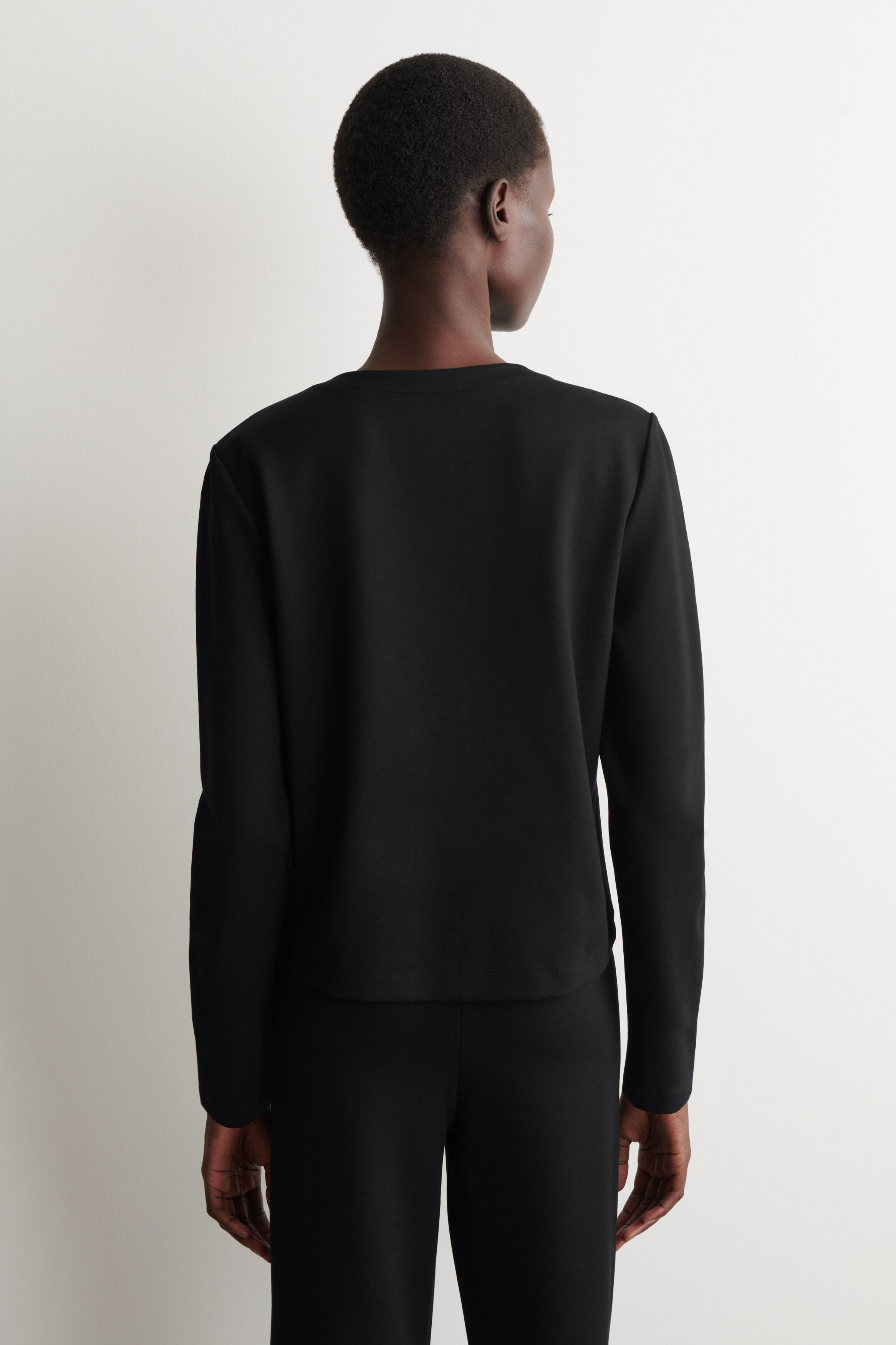MINIMAL JERSEY CARDIGAN - BLACK | COS US