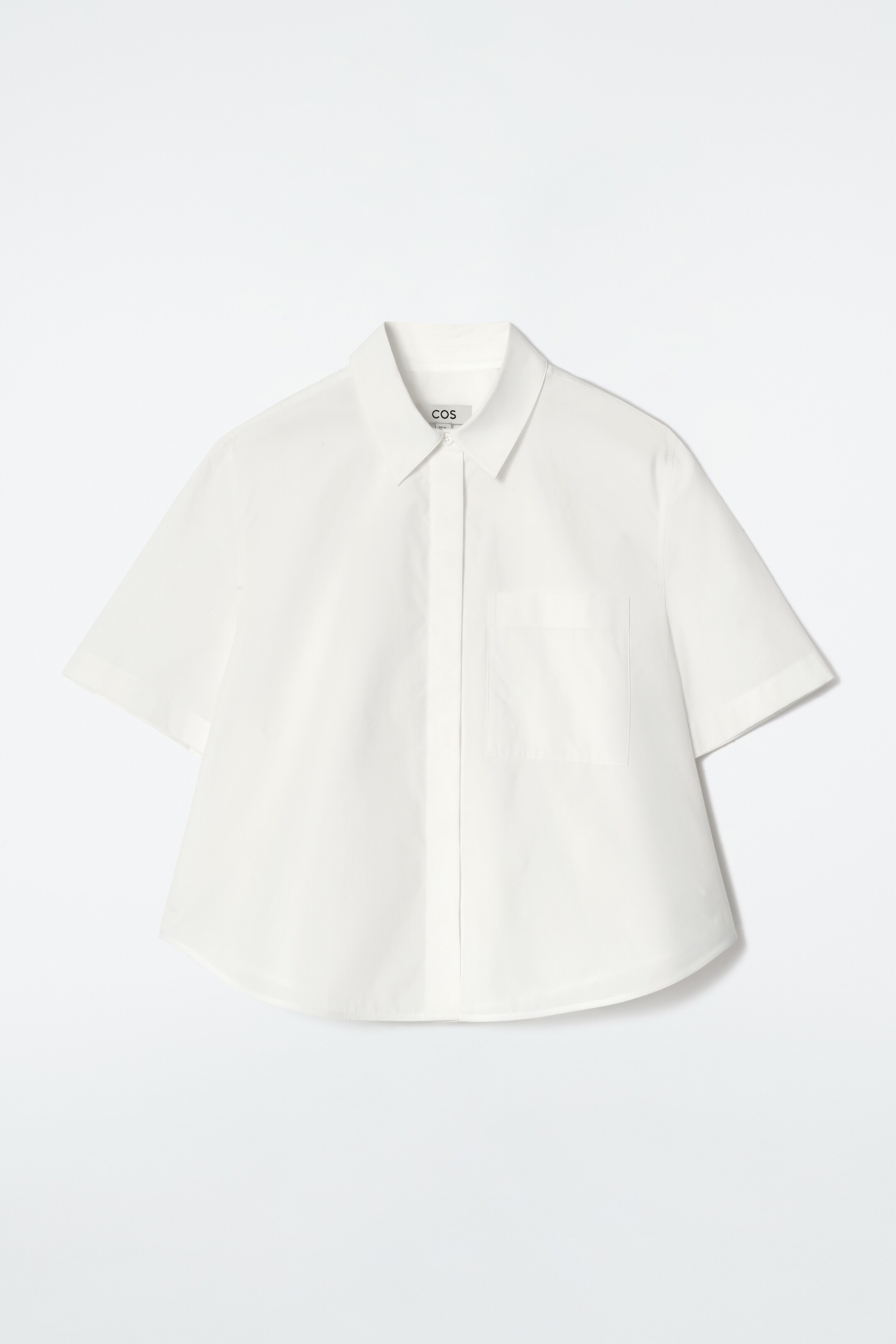 Ver imagem maior: CAMISA CURTA DE MANGAS CURTAS EM ALGODÃO - BRANCO - SENHORA | H&M PT 6