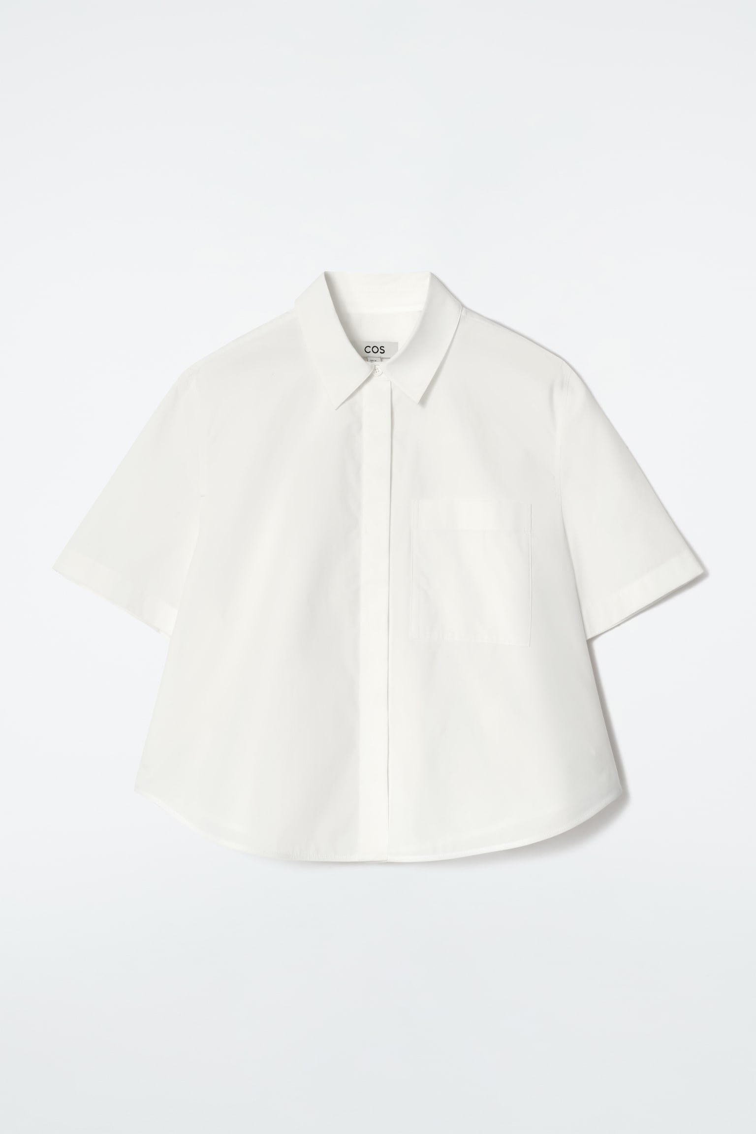 CHEMISE CROPPED À MANCHES COURTES EN COTON - BLANC/BRUN/ROSE/ROSE - 2