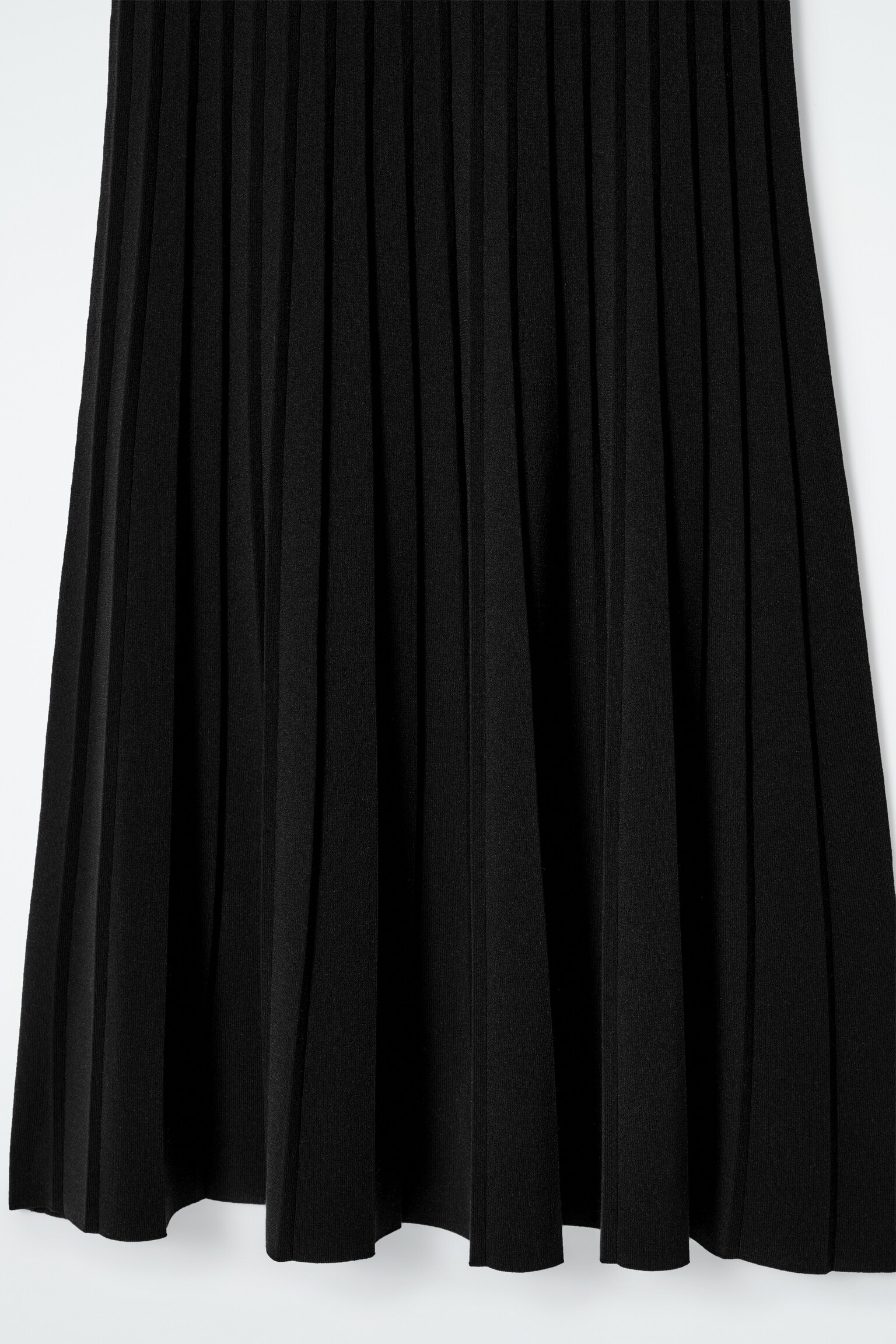 ABITO MAXI PLISSETTATO IN MAGLIA - NERO/VERDE - 4
