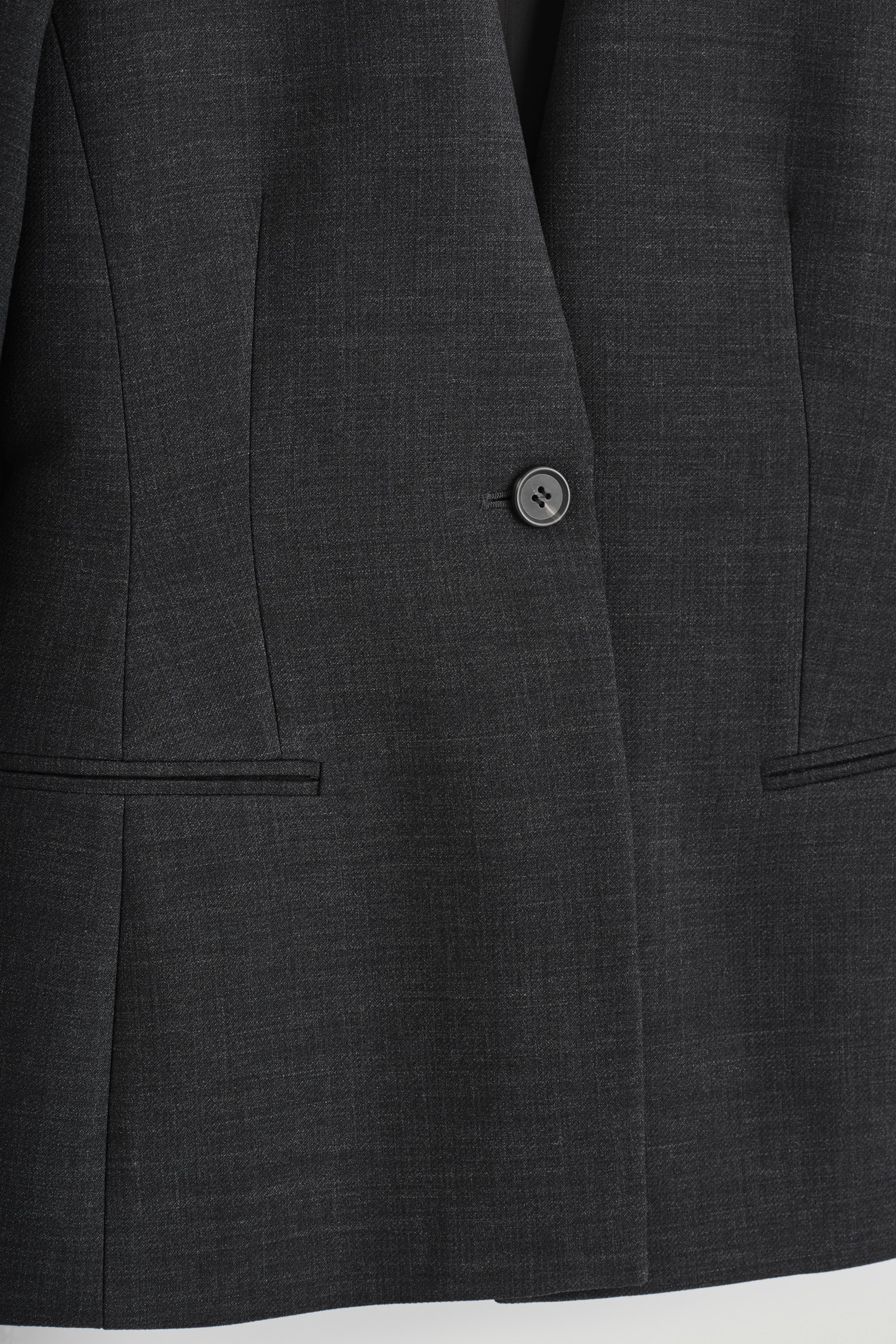Visualizza immagine più grande: BLAZER AVVITATO SENZA COLLETTO - ANTRACITE - DONNA | H&M IT 7