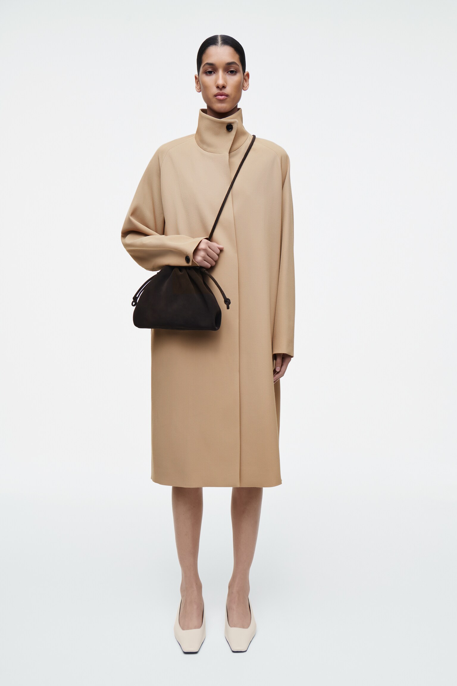 CAVATELLI MINI CLUTCH BAG - SUEDE - BROWN - 4