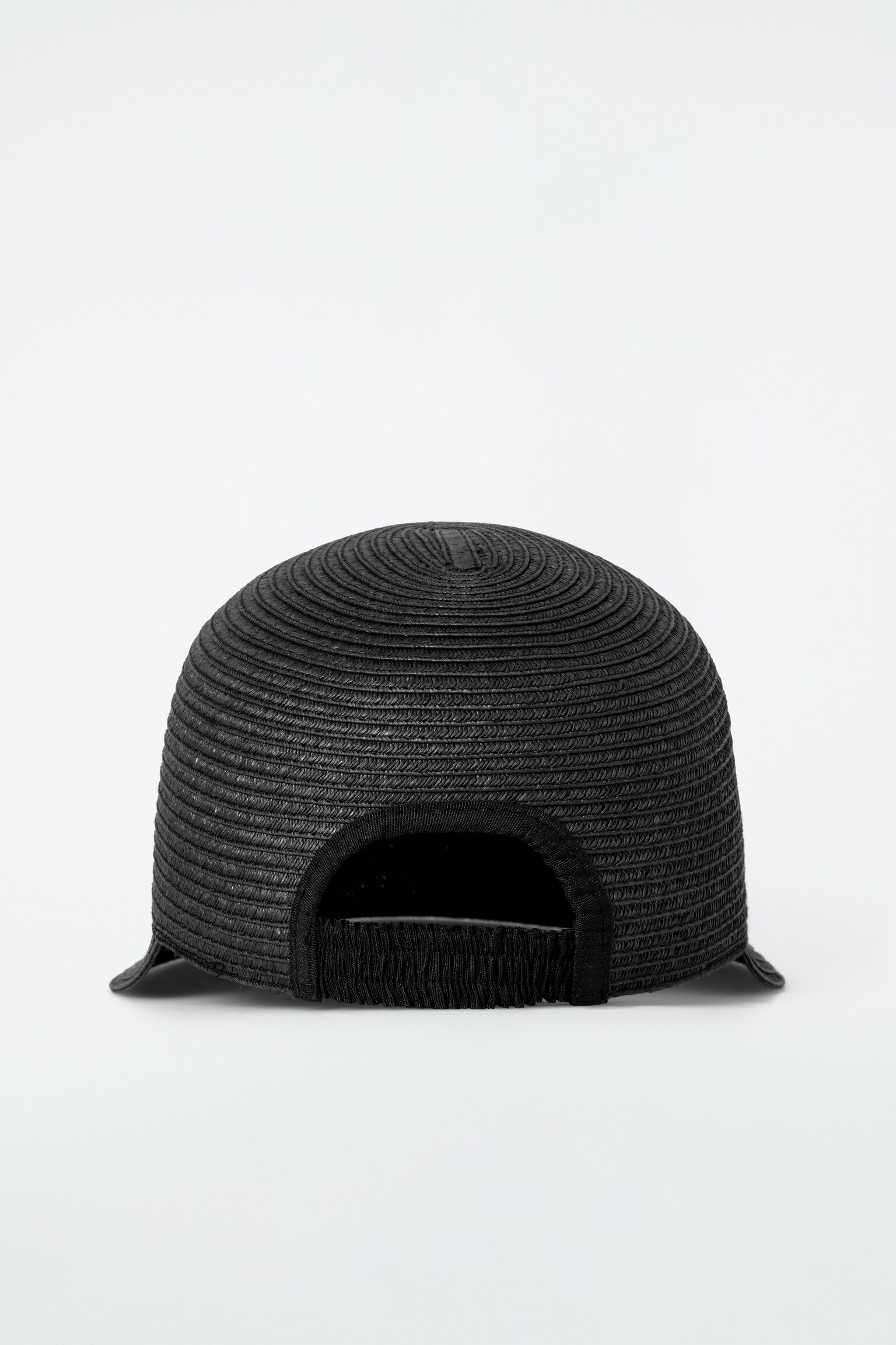 CASQUETTE BASEBALL EN PAILLE TISSÉE - NOIR/SABLE - 3