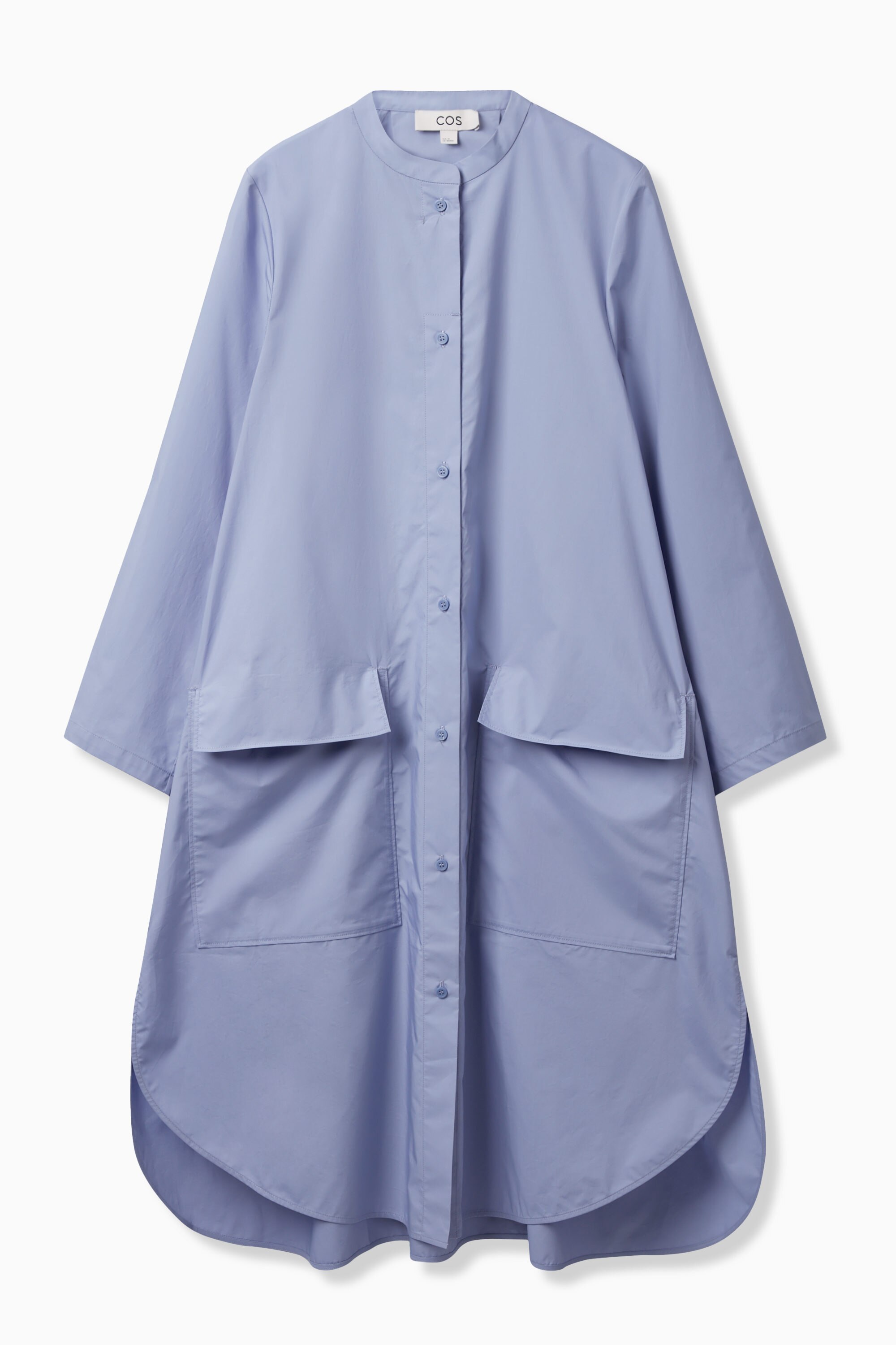 ★ ★ Poplin Tiered Shirt Dress T22F3TDR091WT10 Poplin Dropped Sleeve Woven Belted Shirt Dress | Karen Millen