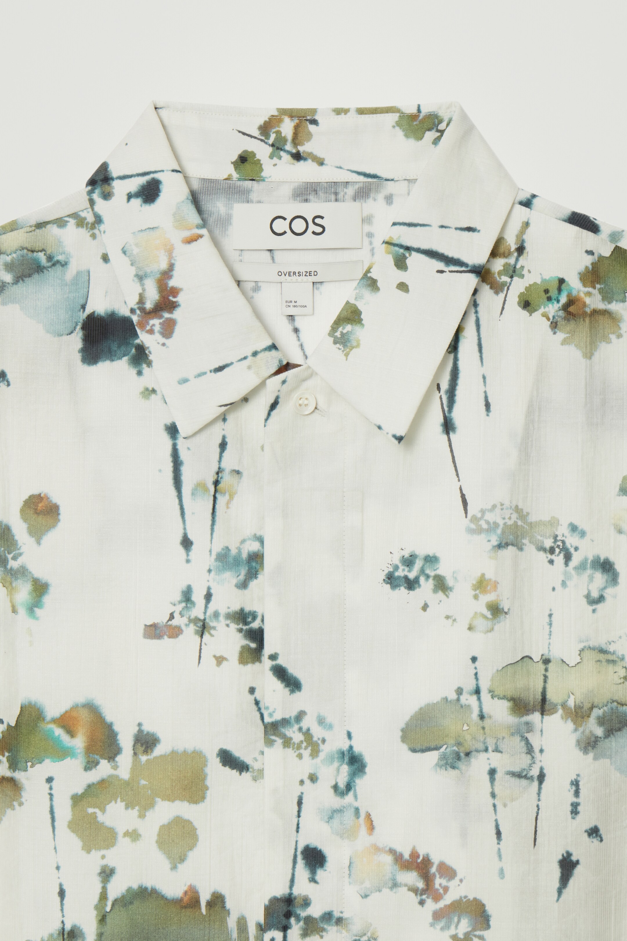 Ingrandisci l'immagine: OVERSIZED FLORAL-PRINT SHORT-SLEEVED SHIRT - WHITE / FLORAL PRINT - UOMO | H&M CH 3