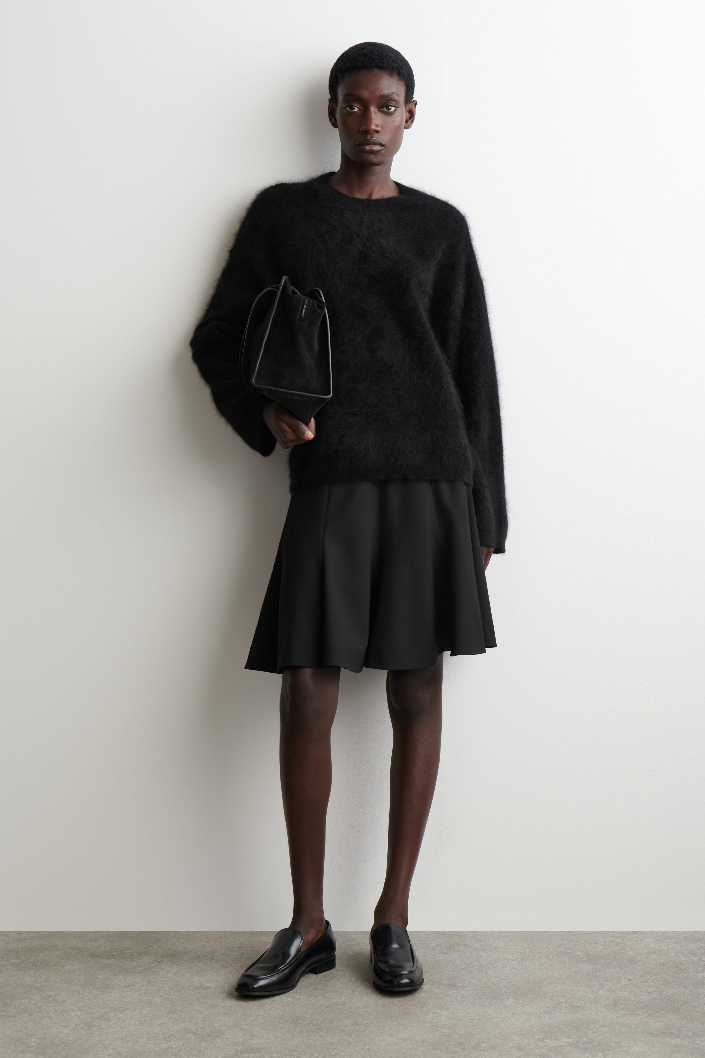 スカート sheller zipper knit flared mini skirt zipper knit flared mini skirt – shéller / シェリエ