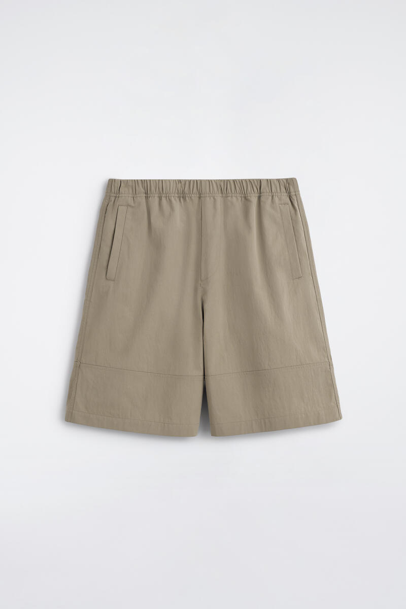 Cotton Elasticated Knee-Length Shorts