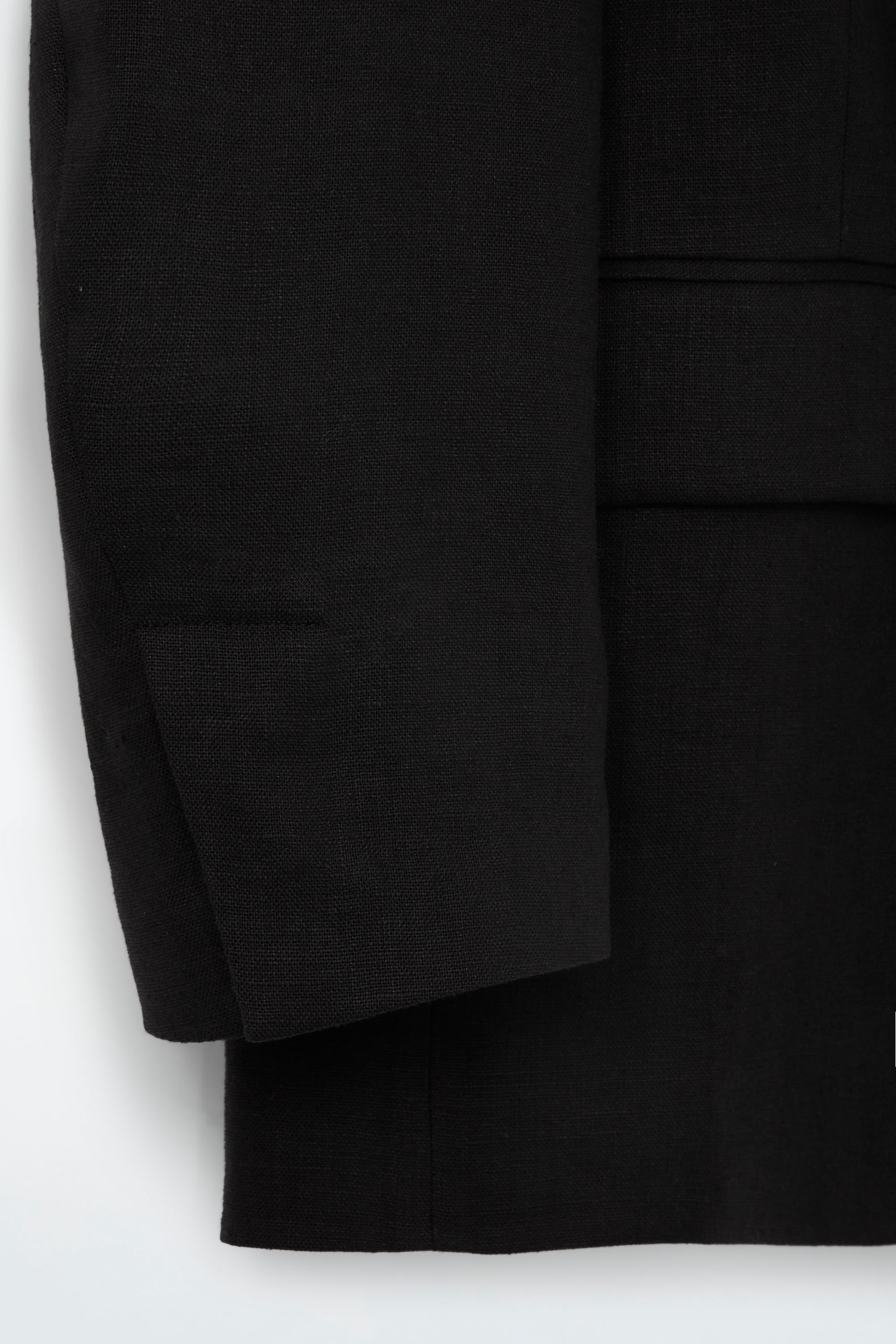 Ingrandisci l'immagine: RELAXED SINGLE-BREASTED LINEN BLAZER - BLACK - DONNA | H&M CH 2