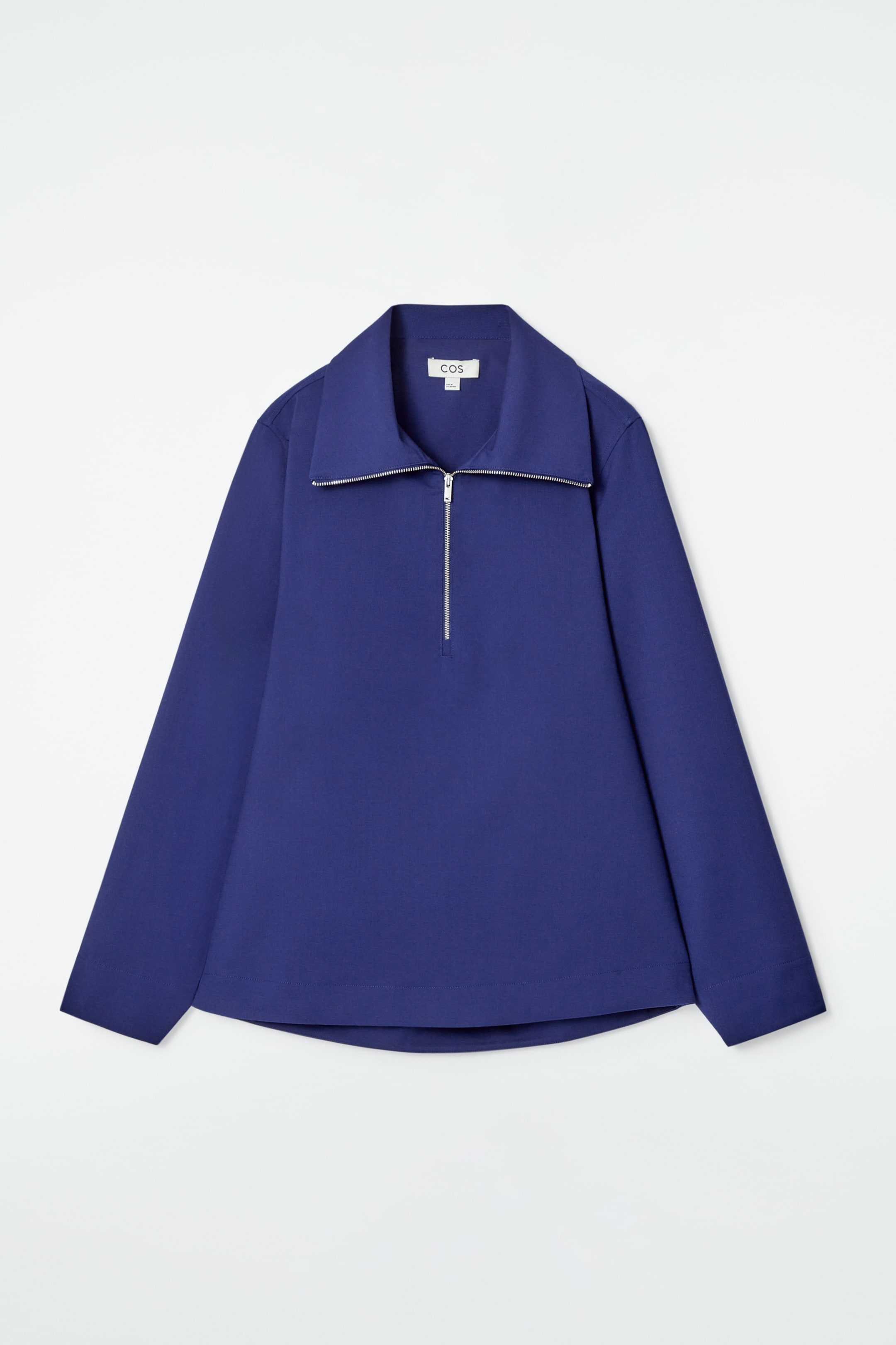 Agrandir l'image: BLOUSE DEMI-ZIPPÉE EN LAINE MÉLANGÉE - BLEU - FEMME | H&M FR 7