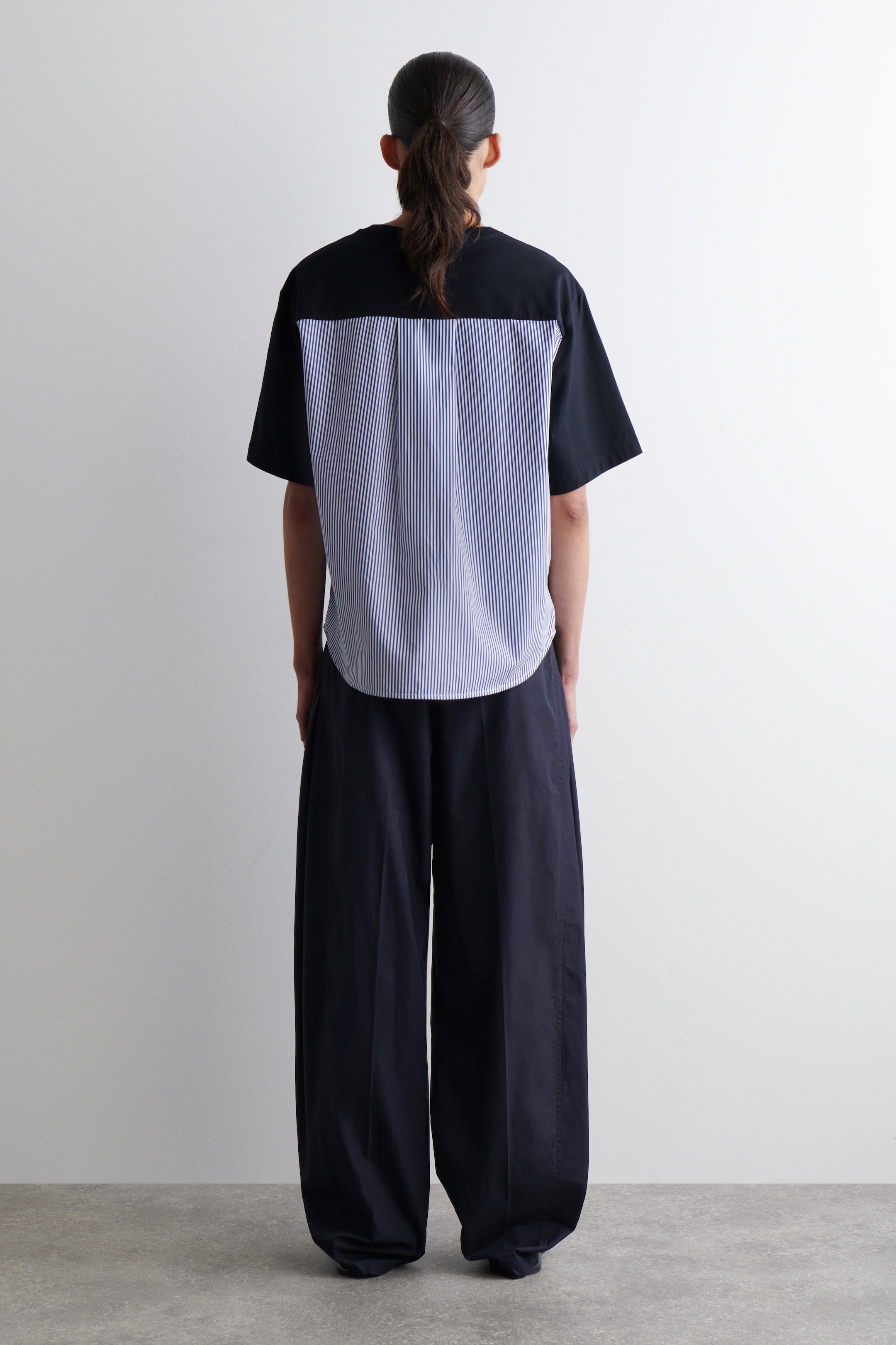 Agrandir l'image: T-SHIRT À PANNEAUX - BLEU / RAYÉ - FEMME | H&M FR 4
