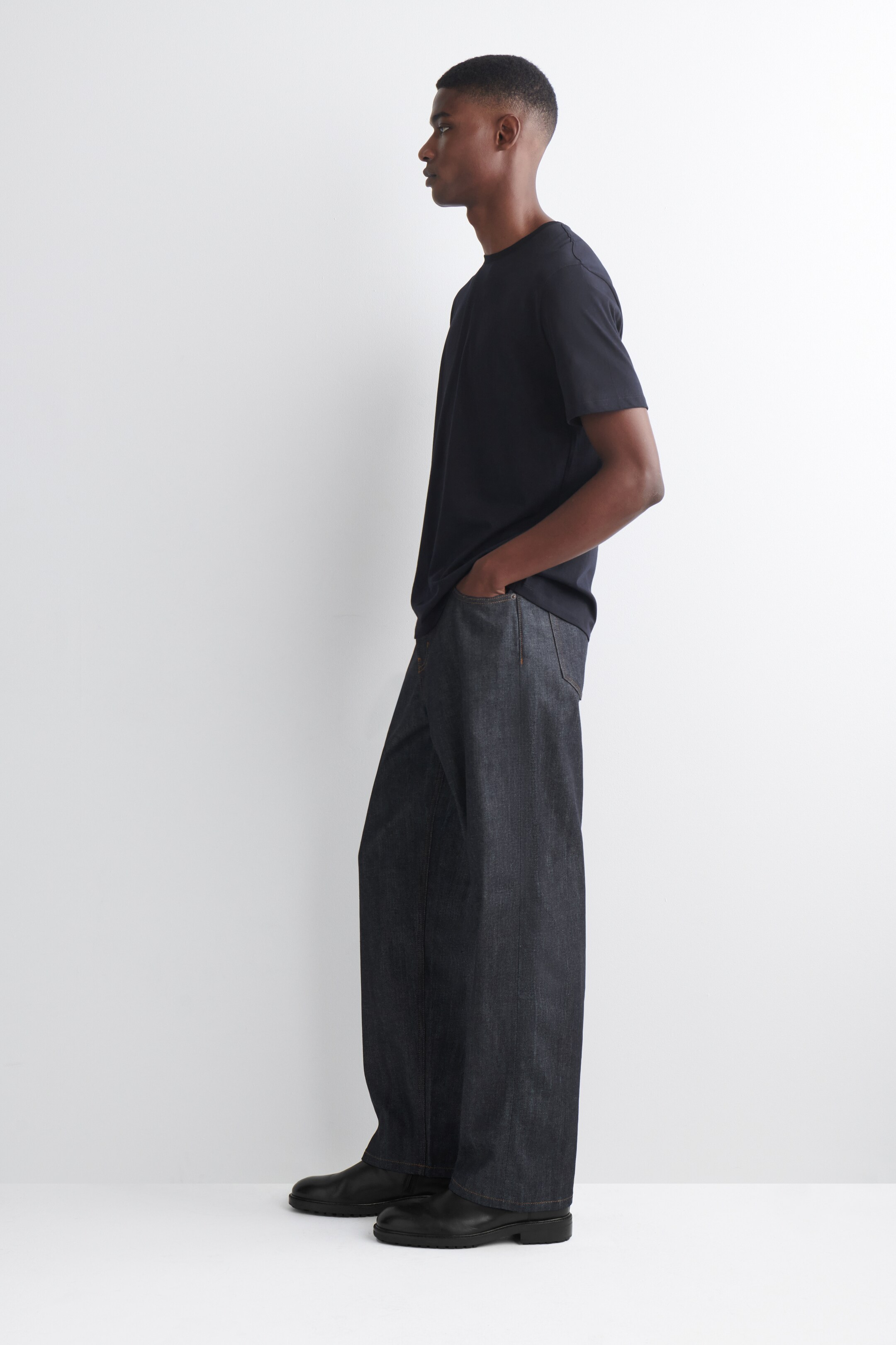 Ingrandisci l'immagine: COTTON CREW-NECK T-SHIRT - NAVY - UOMO | H&M CH 5