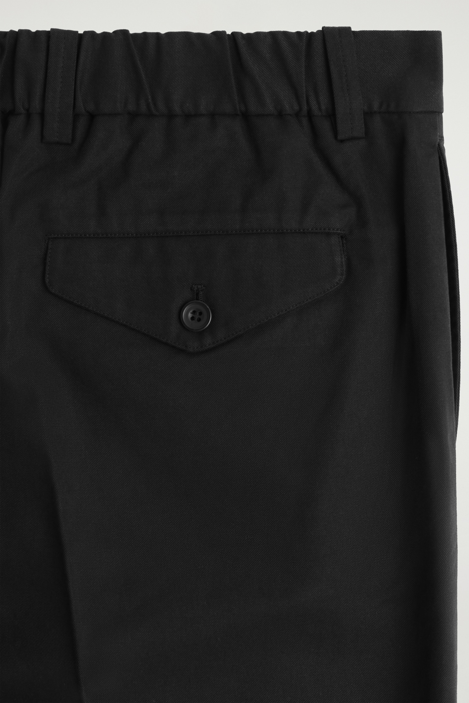 PANTALÓN SARGA DE ALGODÓN PIERNA RECTA CON PINZAS - NEGRO/TOPO/TOPO OSCURO - 6