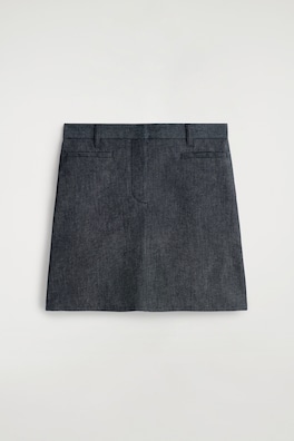 DENIM MINI SKIRT — INDIGO 6