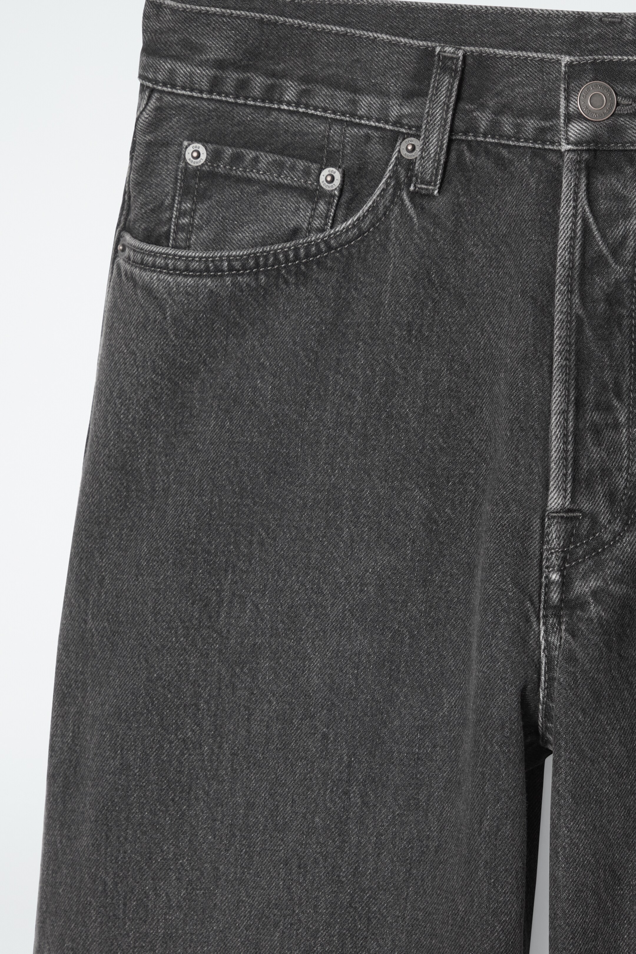 Ingrandisci l'immagine: FACADE TURN-UP STRAIGHT-LEG JEANS - BLACK - DONNA | H&M CH 3