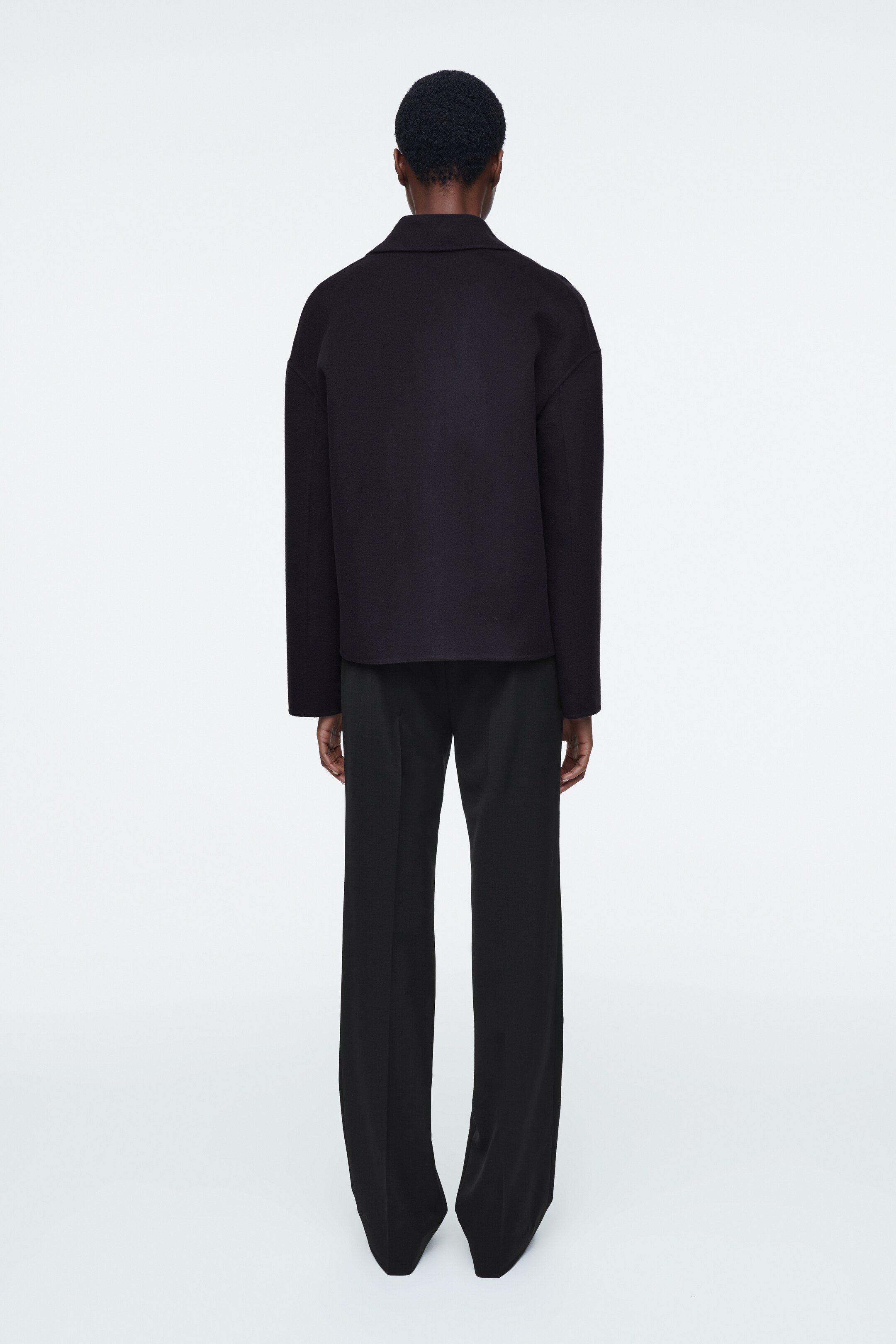 Agrandir l'image: VESTE DE TAILLEUR EN LAINE DOUBLE FACE - BLEU MARINE - FEMME | H&M CH 5