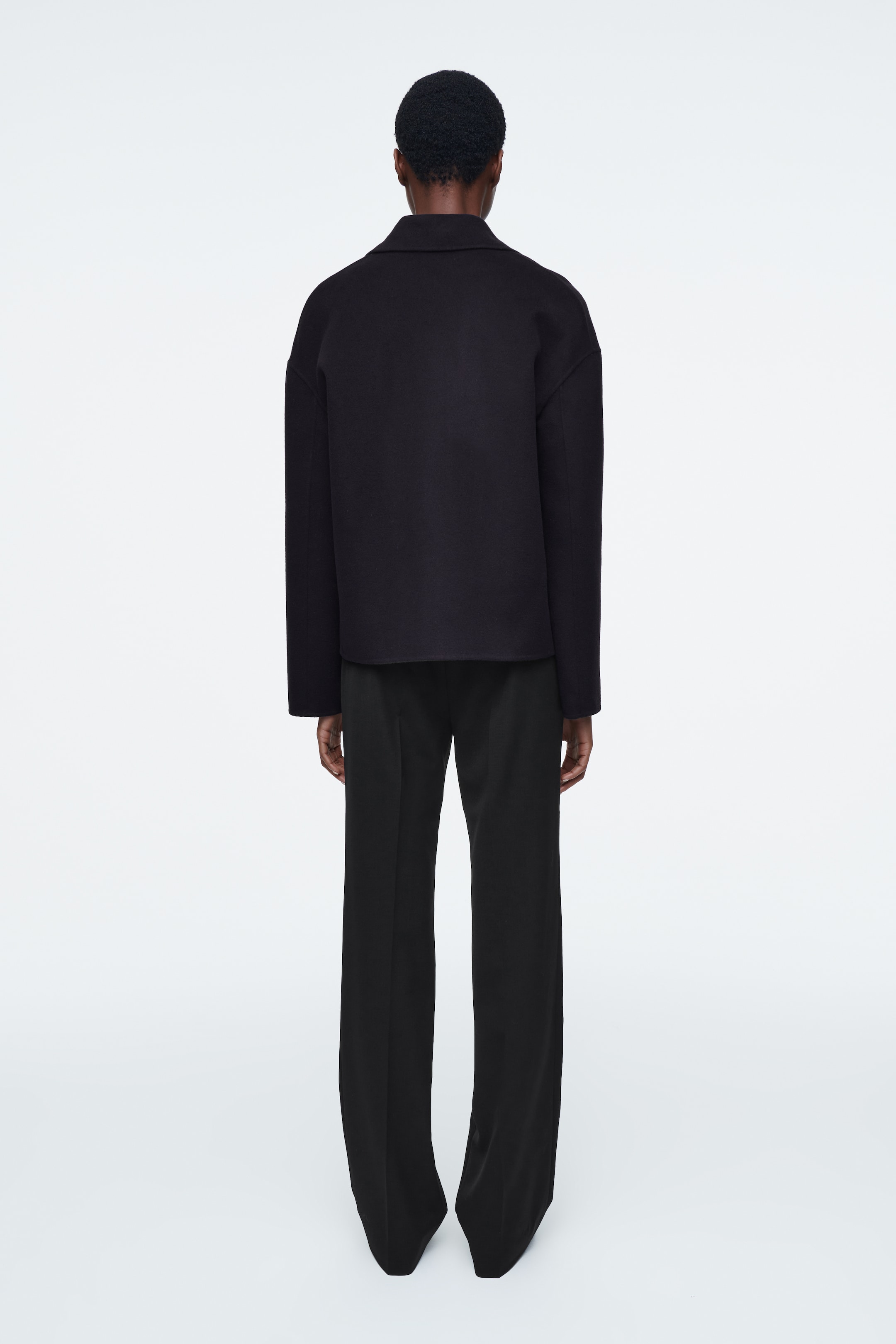Ingrandisci l'immagine: TAILORED DOUBLE-FACED WOOL JACKET - NAVY - DONNA | H&M CH 5