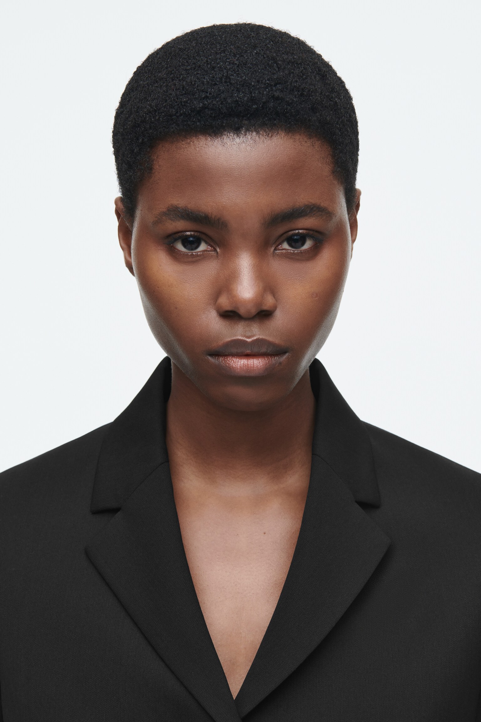 BLAZER COURT EN LAINE - NOIR - 6