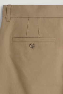 COTTON REGULAR-FIT STRAIGHT-LEG CHINOS — BEIGE 6