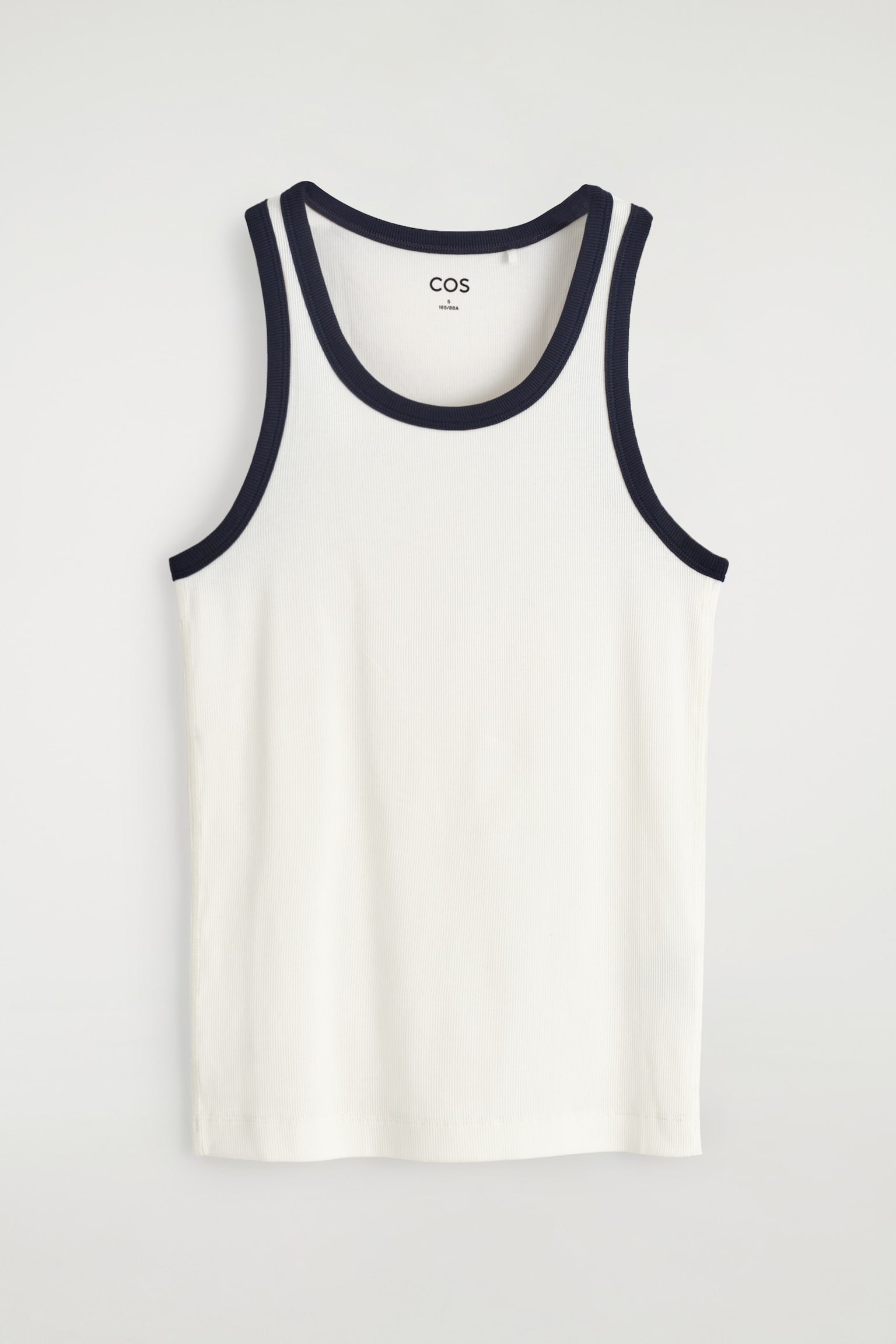 RIBBED TANK TOP - WHITE / NAVY/WHITE/black/RED / WHITE / STRIPED/MOLE MÉLANGE - 2