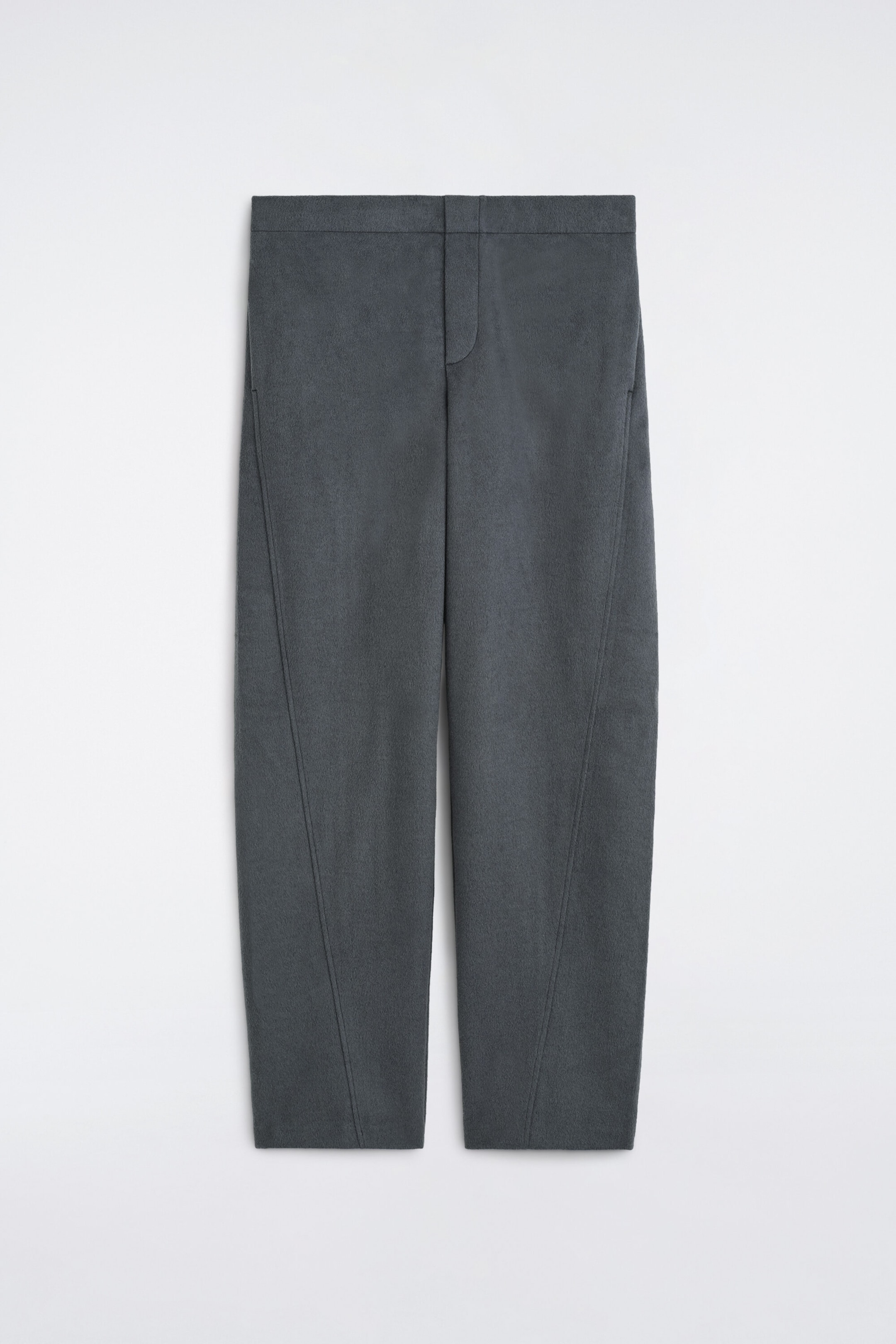 Pantalon fuselé à coupe régulière en jersey brossé
