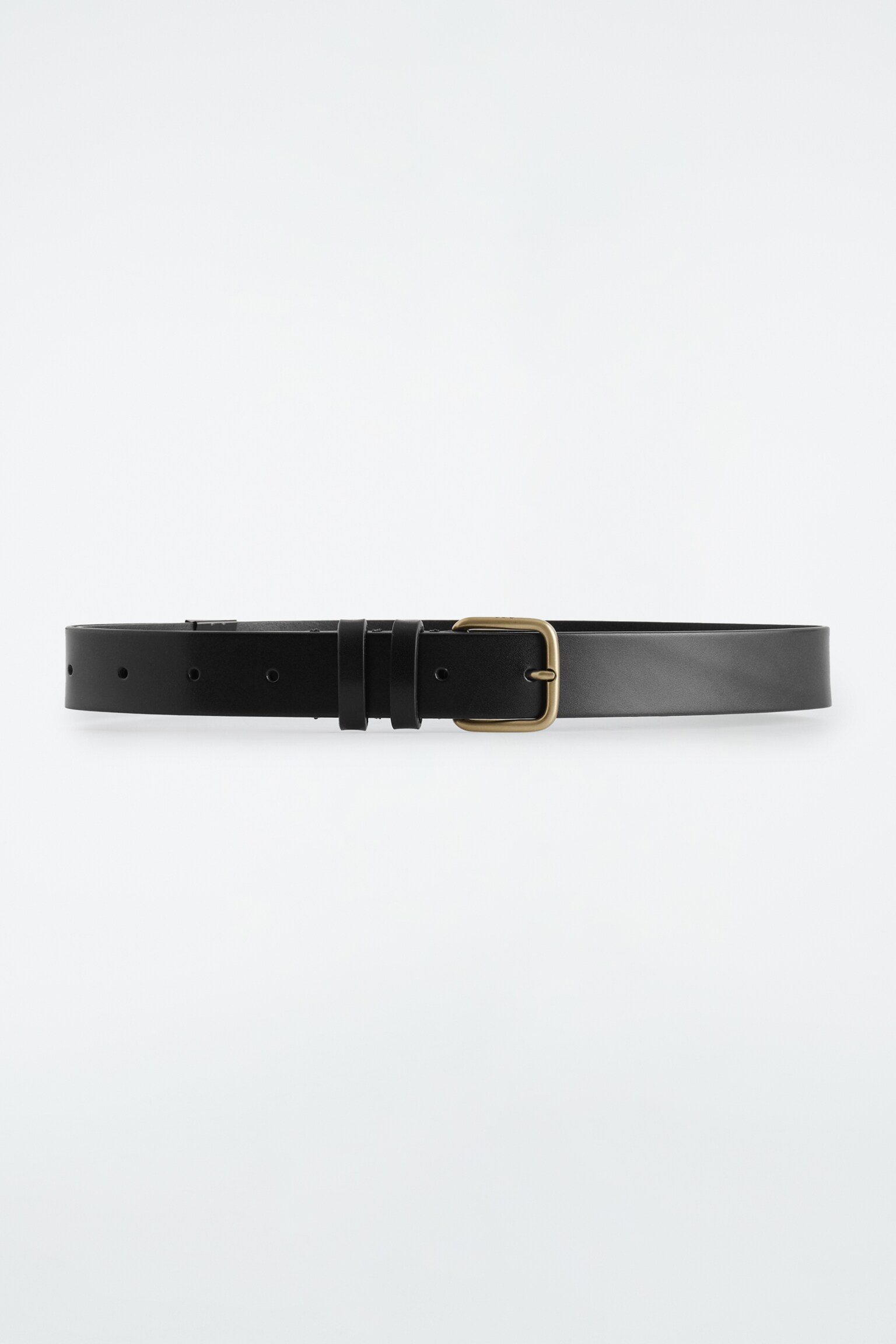 CLASSIC LEATHER BELT - BLACK / GOLD/BLACK / SILVER - 2